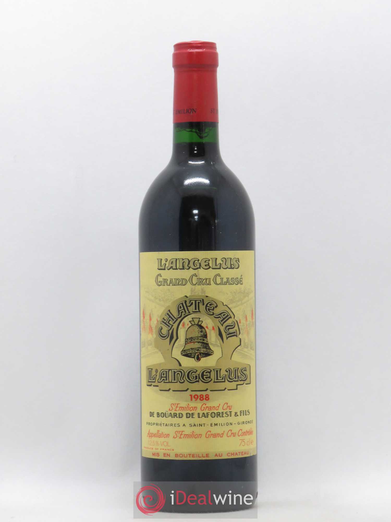 Château Angélus 1er Grand Cru Classé A 1988 - Lot de 1 bouteille - 0
