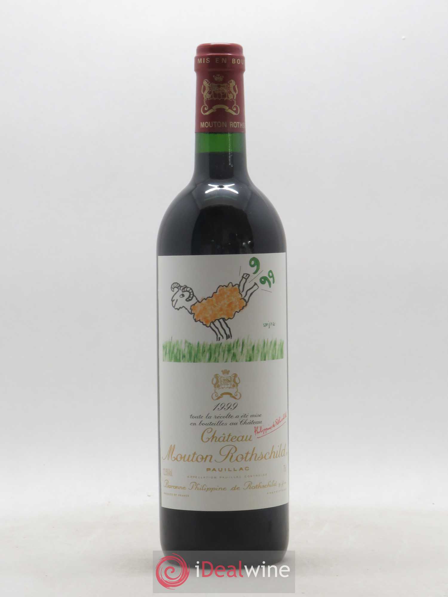 Château Mouton Rothschild 1er Grand Cru Classé 1999 - Lot de 1 bouteille - 0