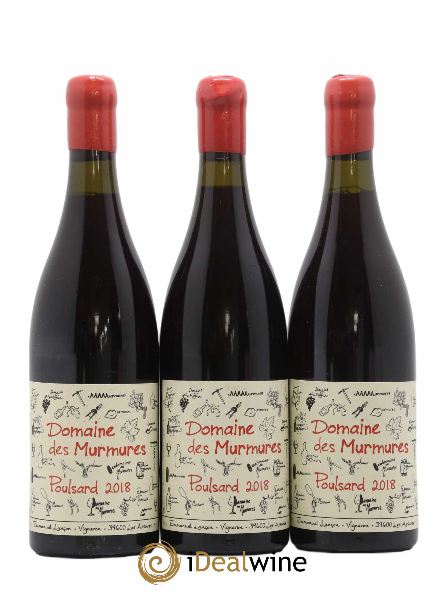 Vin de France Poulsard Murmures (Domaine des) - Emmanuel Lançon 2018 - Lot de 3 bouteilles - 0