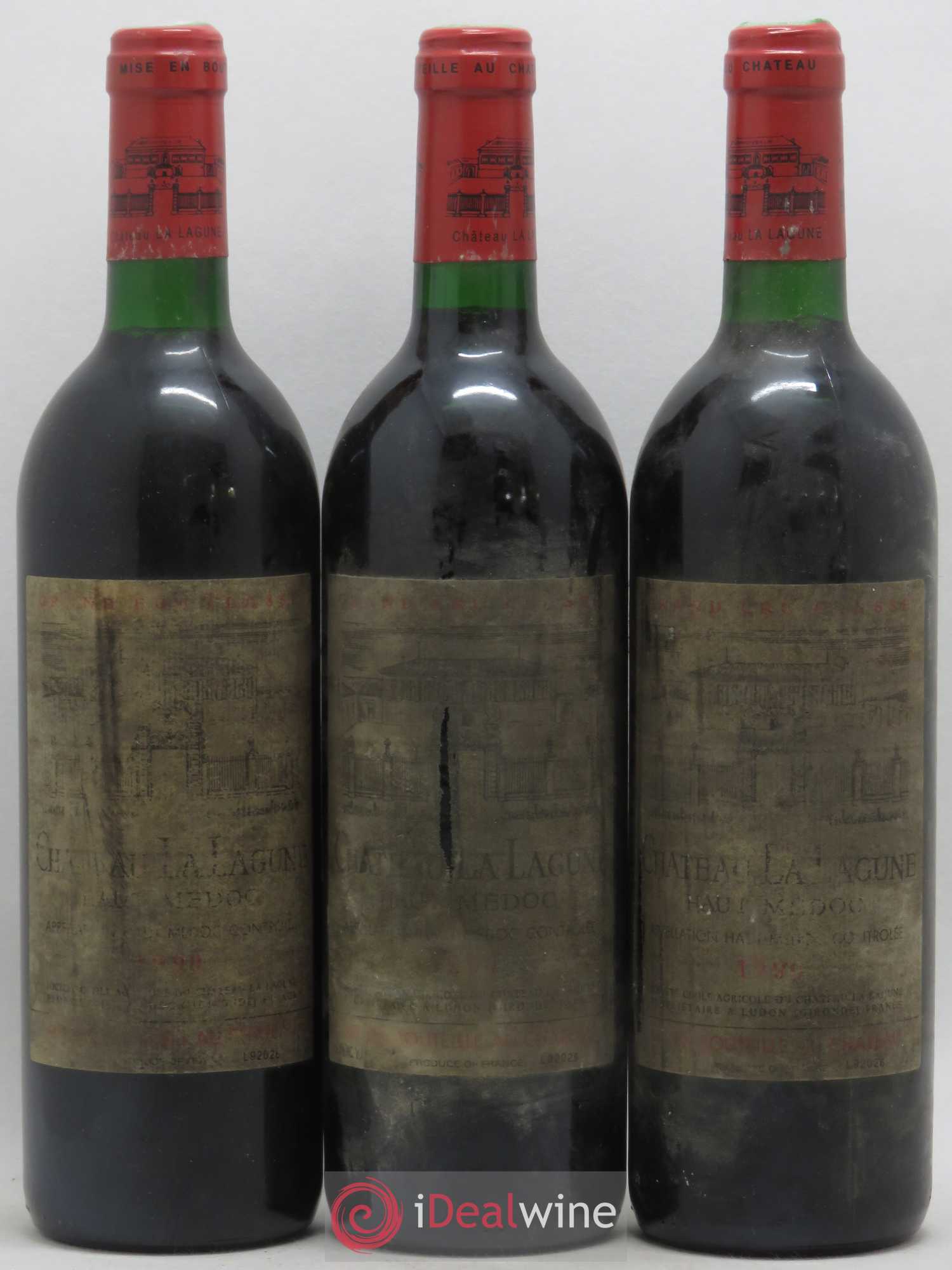 Château la Lagune 3ème Grand Cru Classé 1990 - Lot de 3 bouteilles - 0