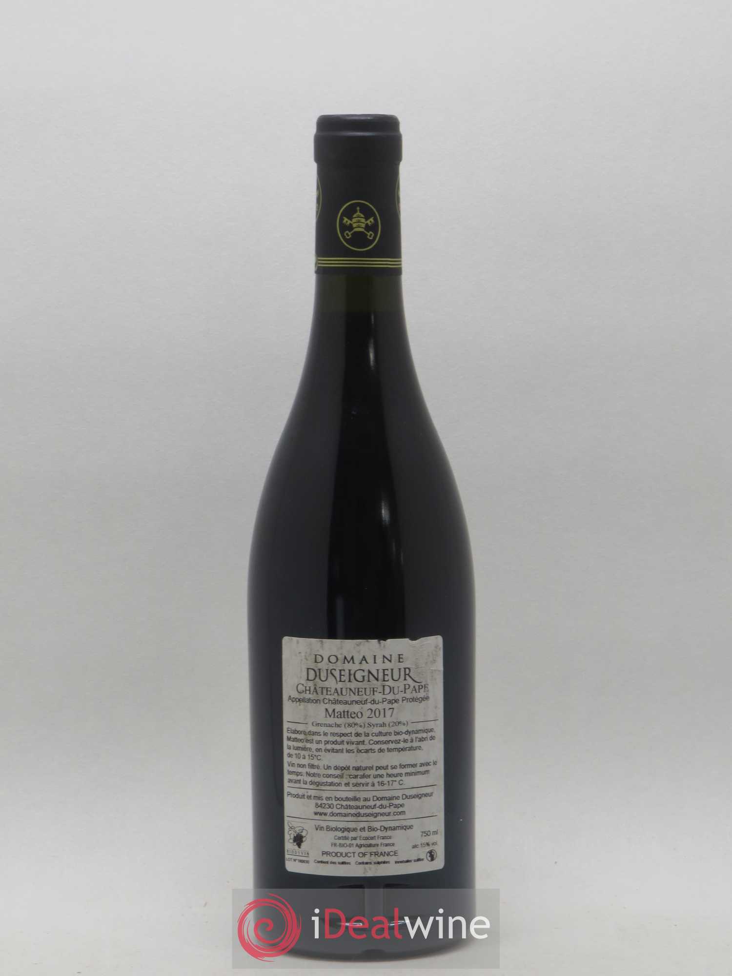 Châteauneuf-du-Pape Matteo Domaine du Seigneur 2017 - Posten von 1 Flasche - 1