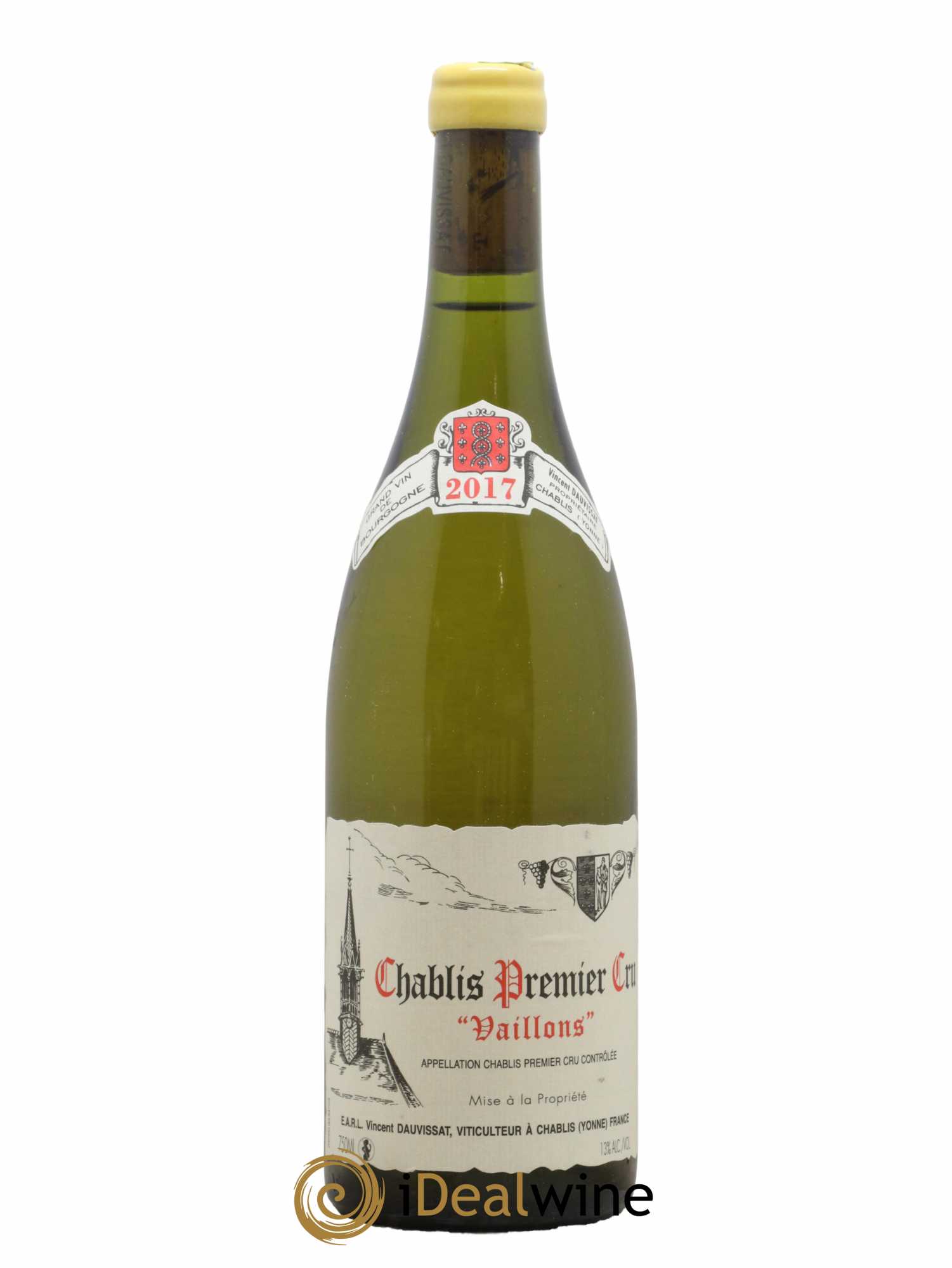 Chablis 1er Cru Vaillons Vincent Dauvissat (Domaine) 2017 - Lot de 1 bouteille - 0