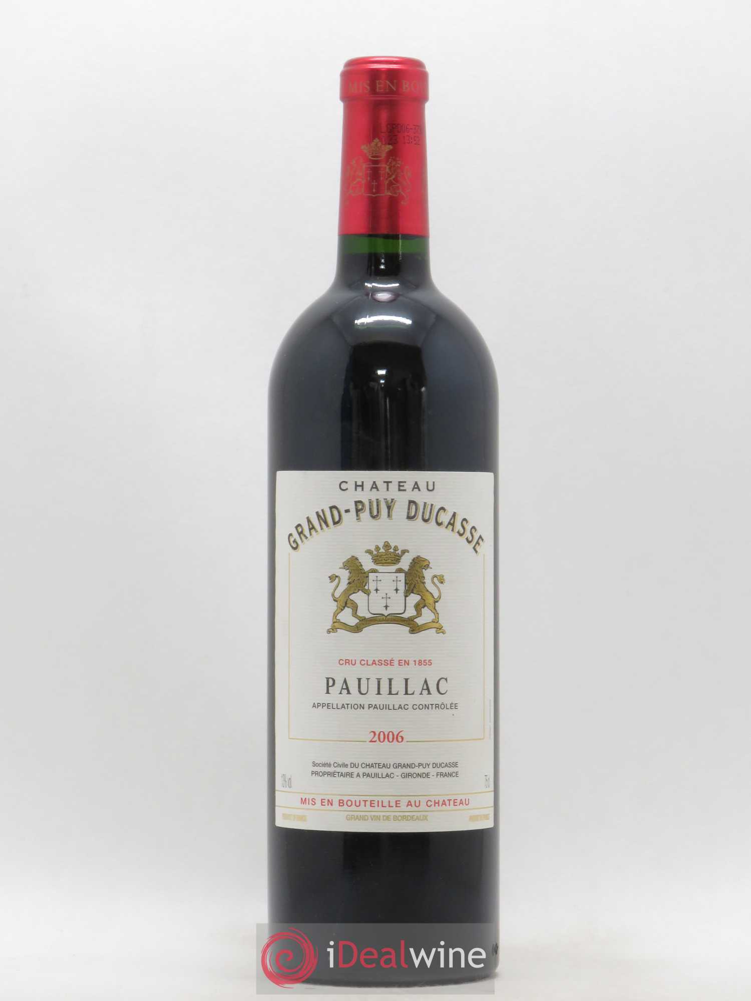 Château Grand Puy Ducasse 5ème Grand Cru Classé 2006 - Lot de 1 bouteille - 0