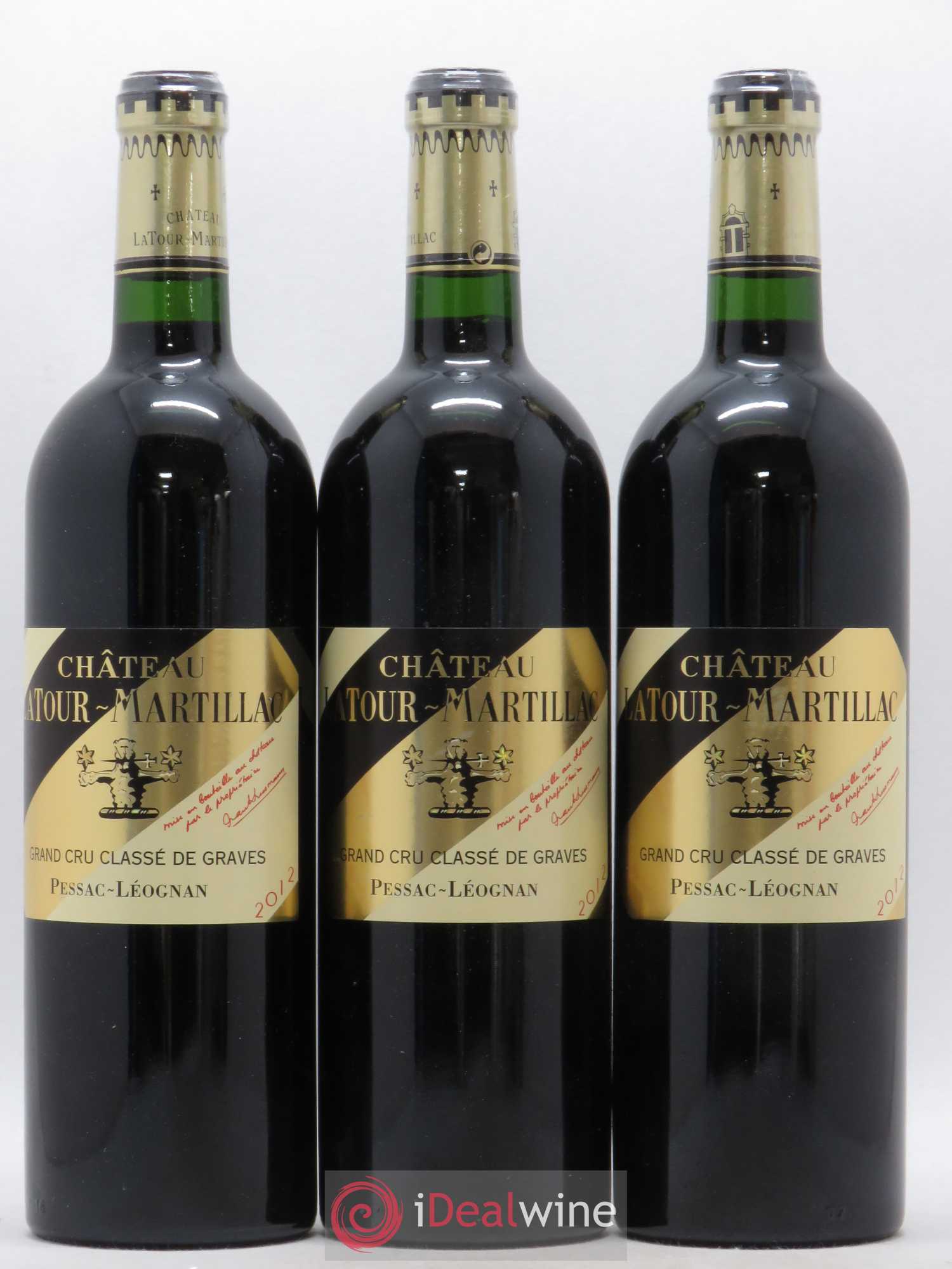 Château Latour-Martillac Cru Classé de Graves 2012 - Lot de 3 bouteilles - 0