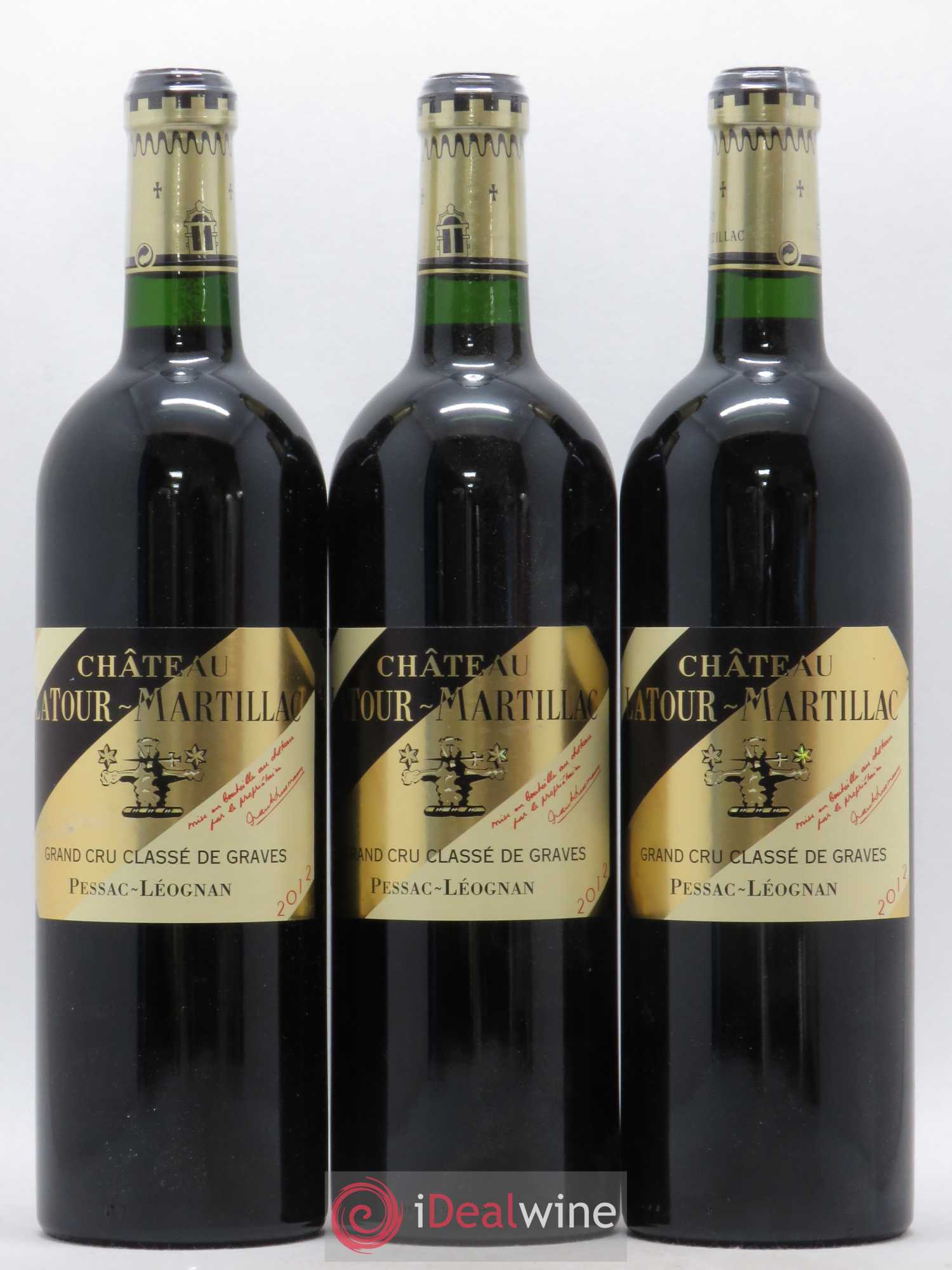 Château Latour-Martillac Cru Classé de Graves 2012 - Lot de 3 bouteilles - 0