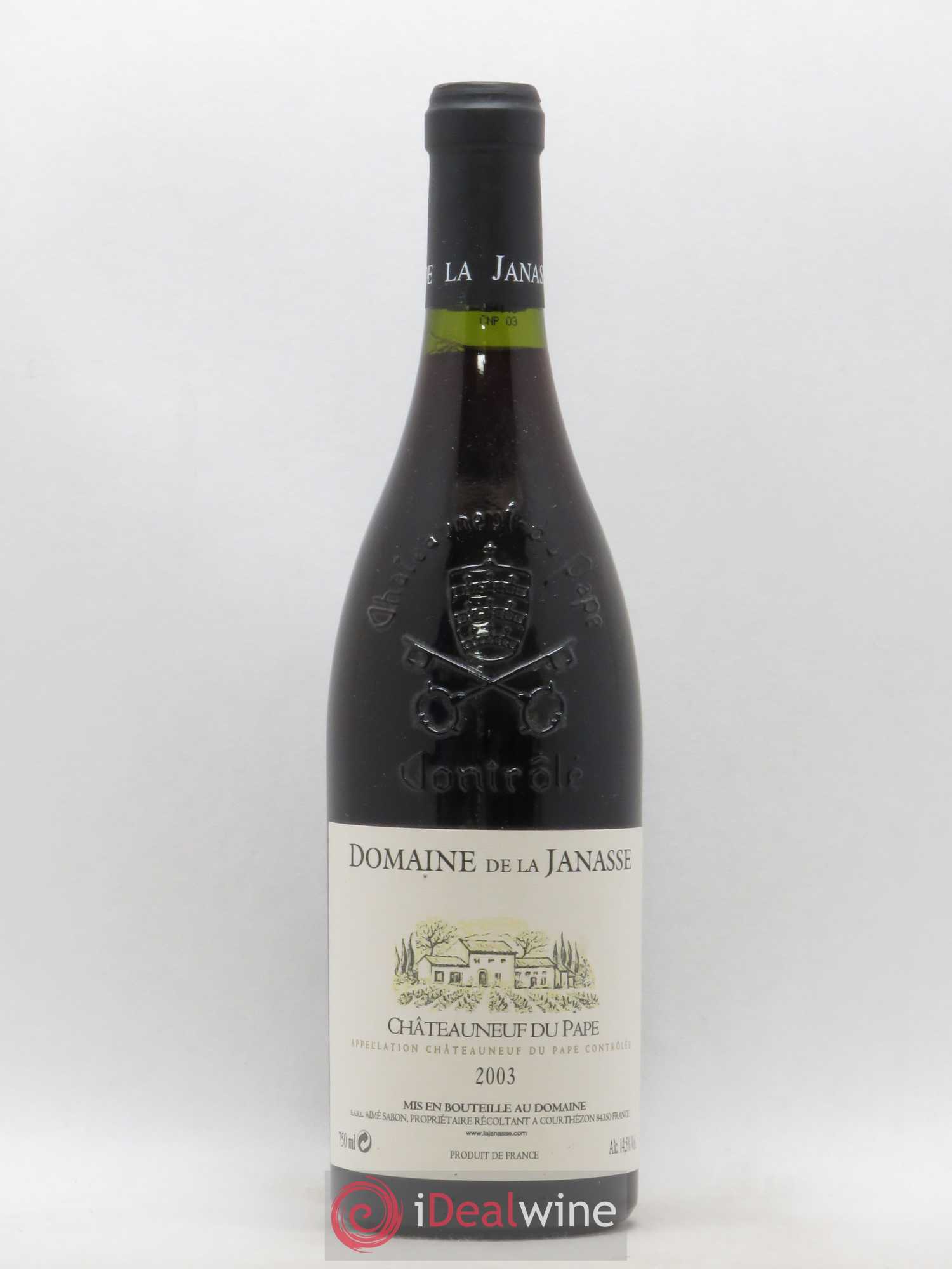 Châteauneuf-du-Pape La Janasse (Domaine de) 2003 - Lot de 1 bouteille - 0
