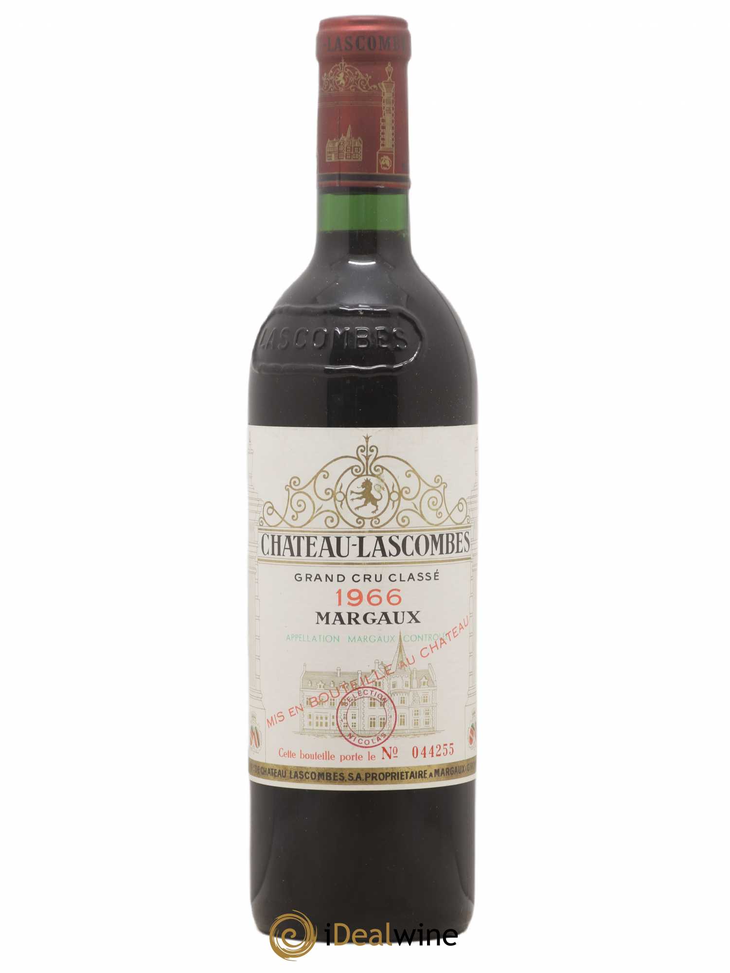 Château Lascombes 2ème Grand Cru Classé 1966 - Lot de 1 bouteille - 0