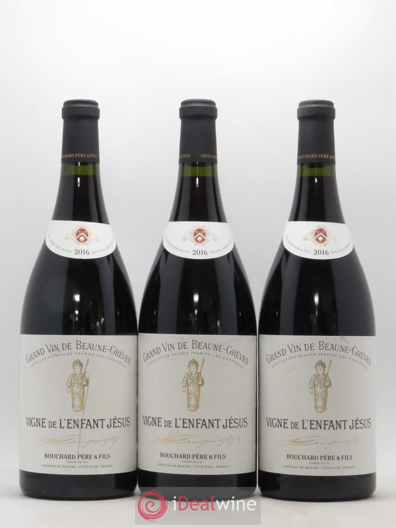 Beaune 1er Cru Grèves - Vigne de l'Enfant Jésus Bouchard Père & Fils 2016 - Lot de 3 magnums - 0