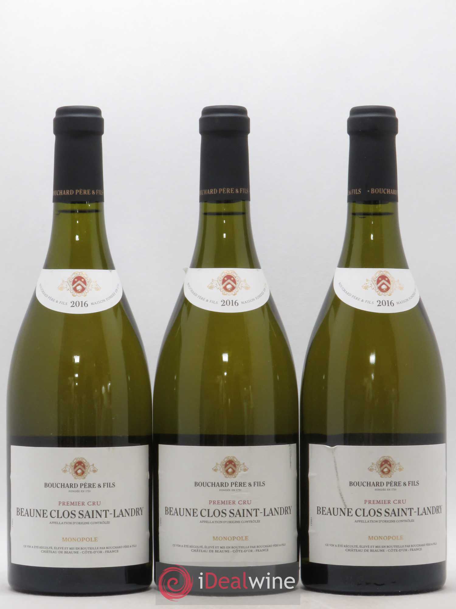 Beaune 1er Cru Clos Saint Landry Monopole Bouchard Père & Fils 2016 - Lot de 3 bouteilles - 0