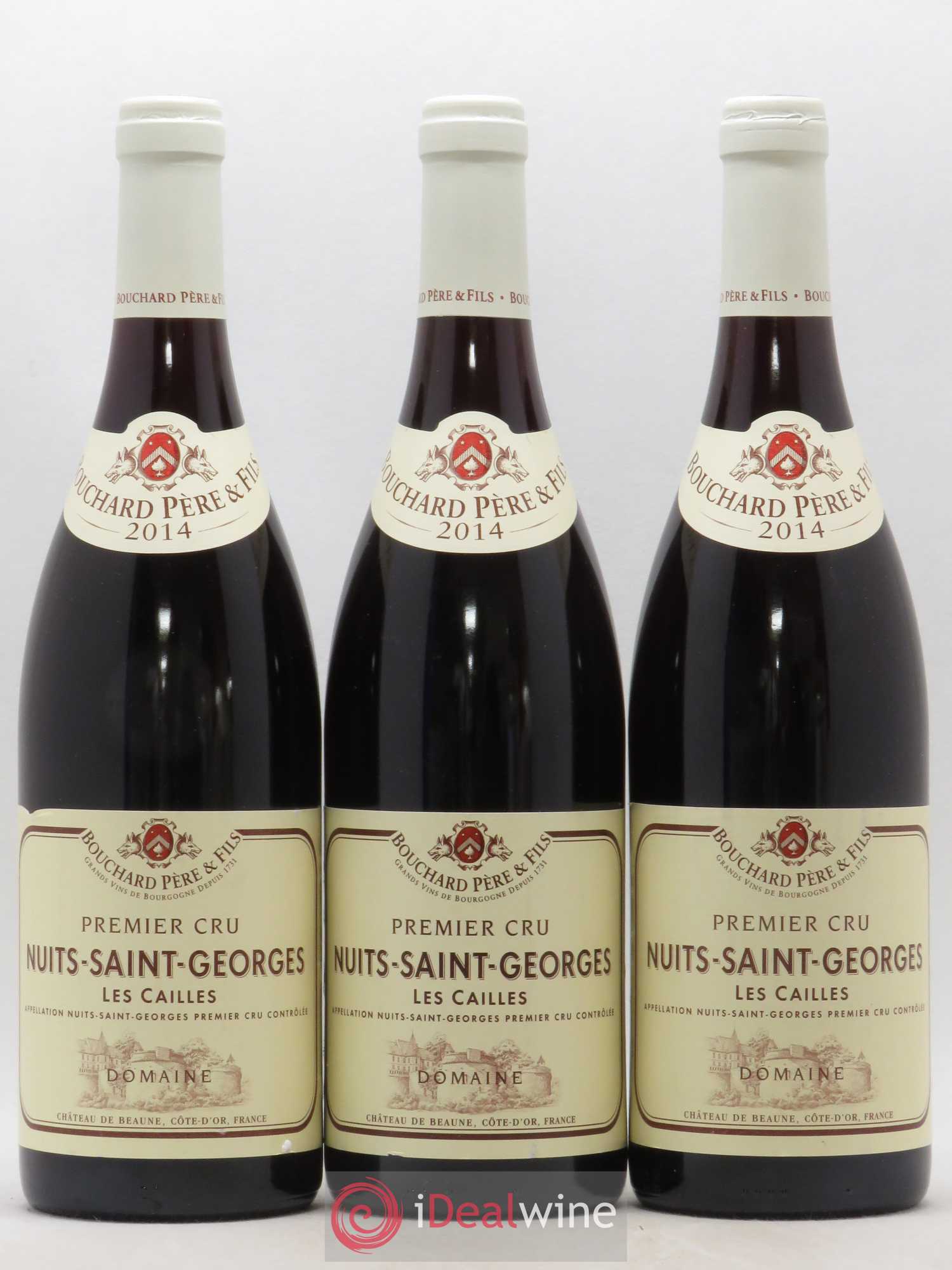 Nuits-Saint-Georges 1er Cru Les Cailles Bouchard Père & Fils 2014 - Lot de 3 bouteilles - 0