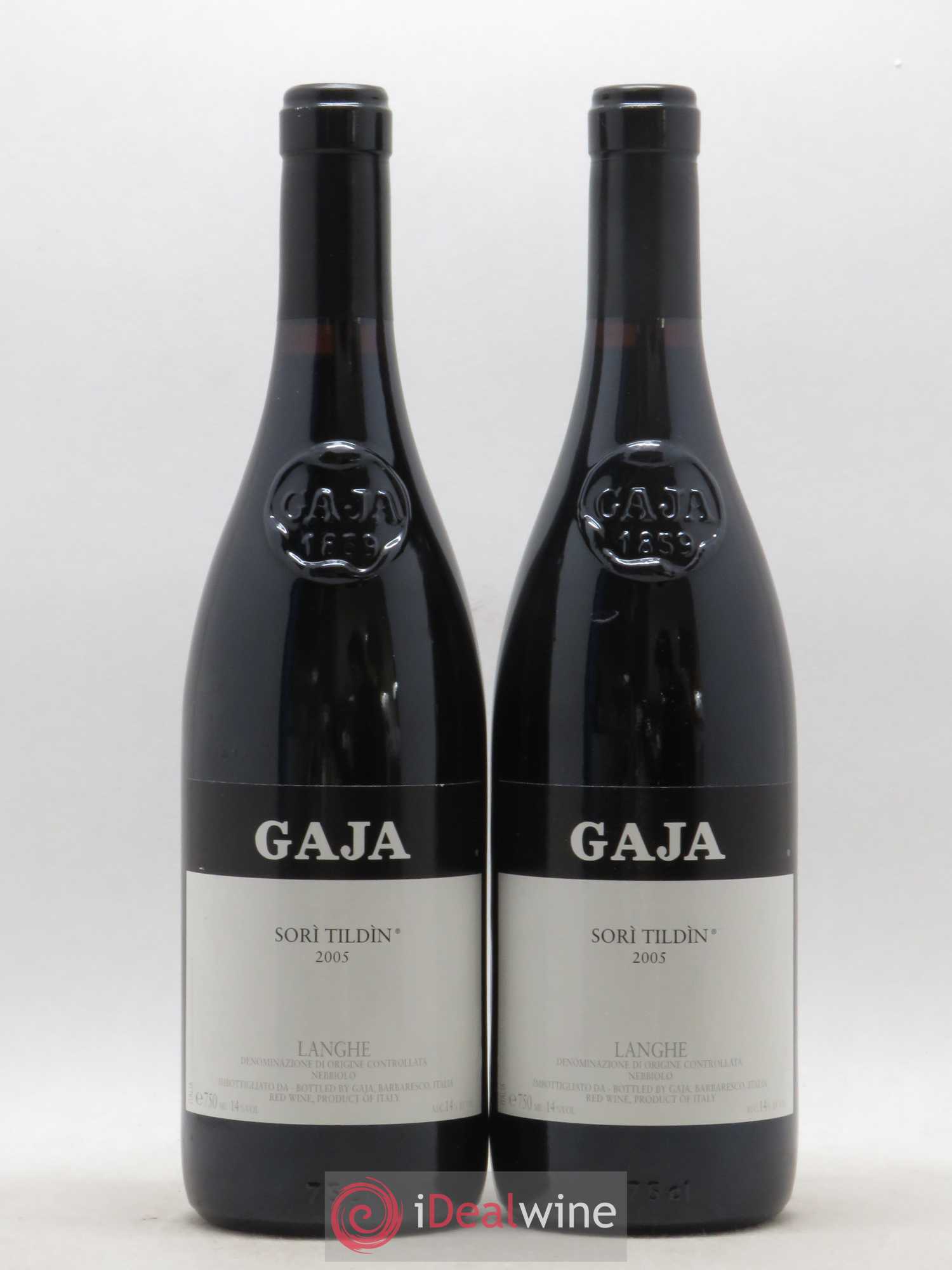 Langhe Sorì Tildìn Gaja 2005 - Lot de 2 bouteilles - 0