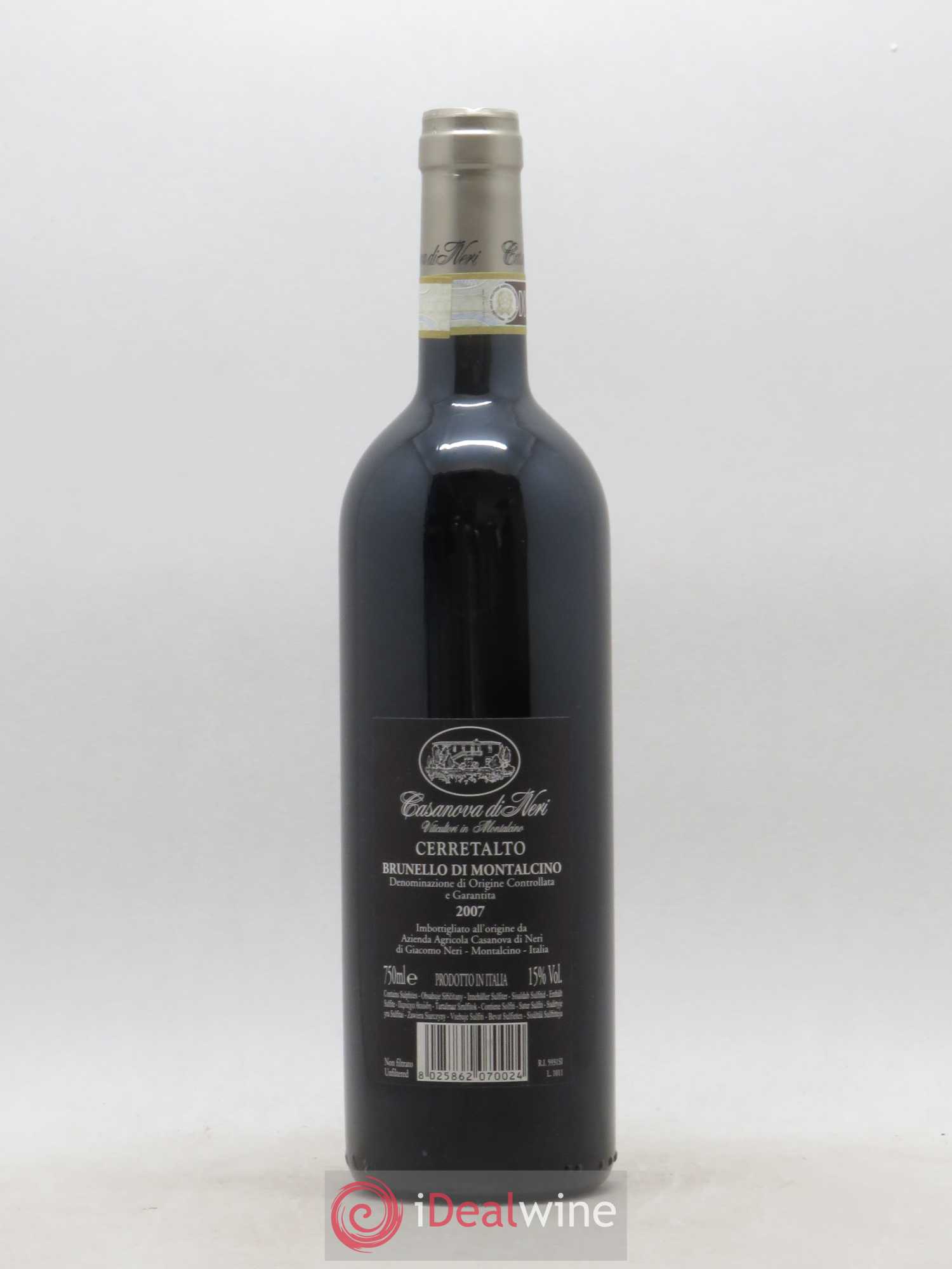 Brunello di Montalcino Cerretalto CASANOVA DI NERI 2007 - Posten von 1 Flasche - 1