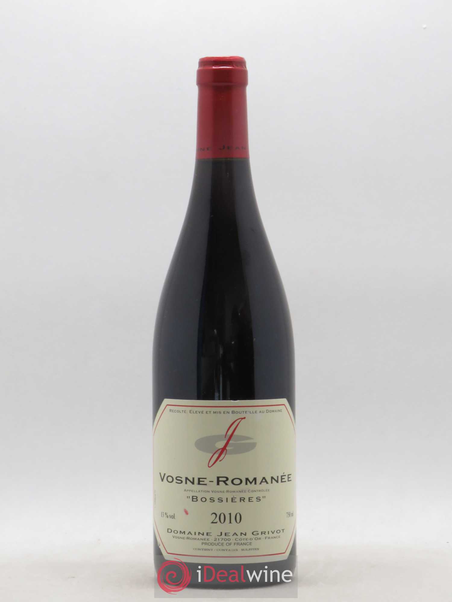Vosne-Romanée Bossières Jean Grivot 2010 - Lot de 1 bouteille - 0