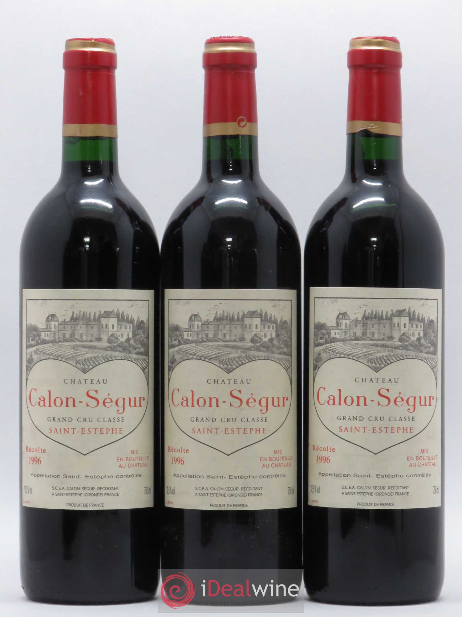 Château Calon Ségur 3ème Grand Cru Classé 1996 - Lot de 6 bouteilles - 2