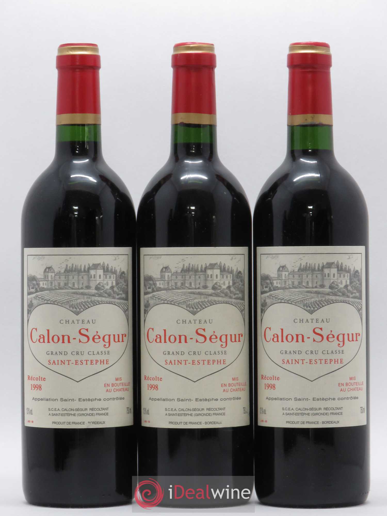 Château Calon Ségur 3ème Grand Cru Classé 1998 - Lot de 6 bouteilles - 2