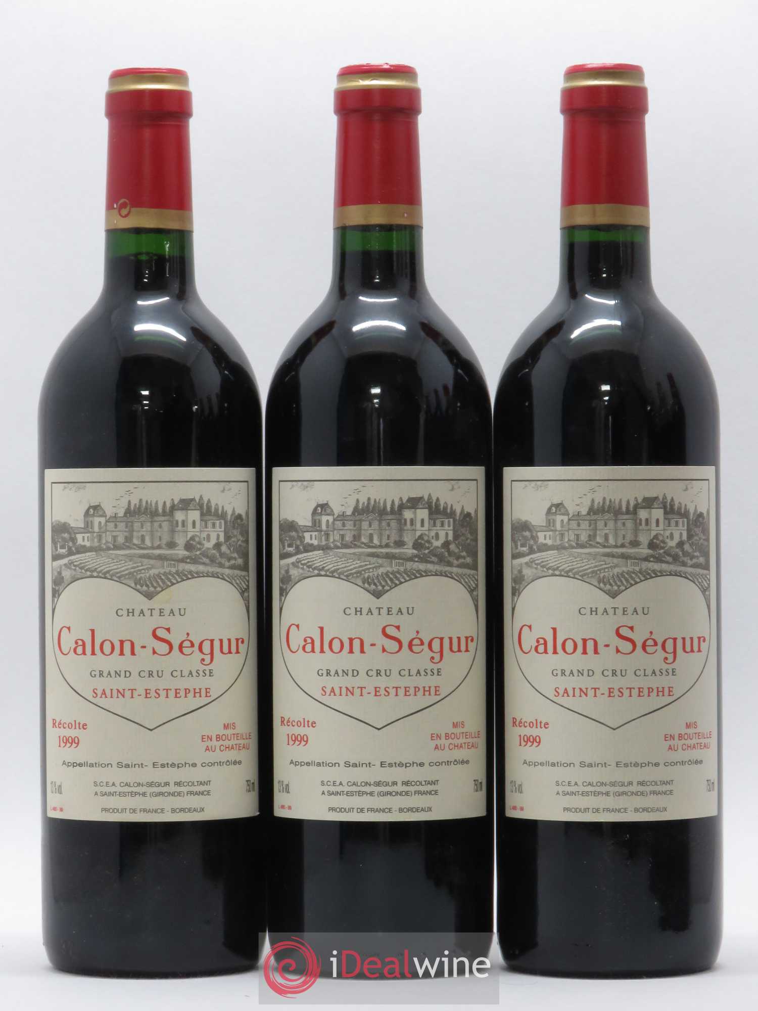 Château Calon Ségur 3ème Grand Cru Classé 1999 - Lot de 6 bouteilles - 1