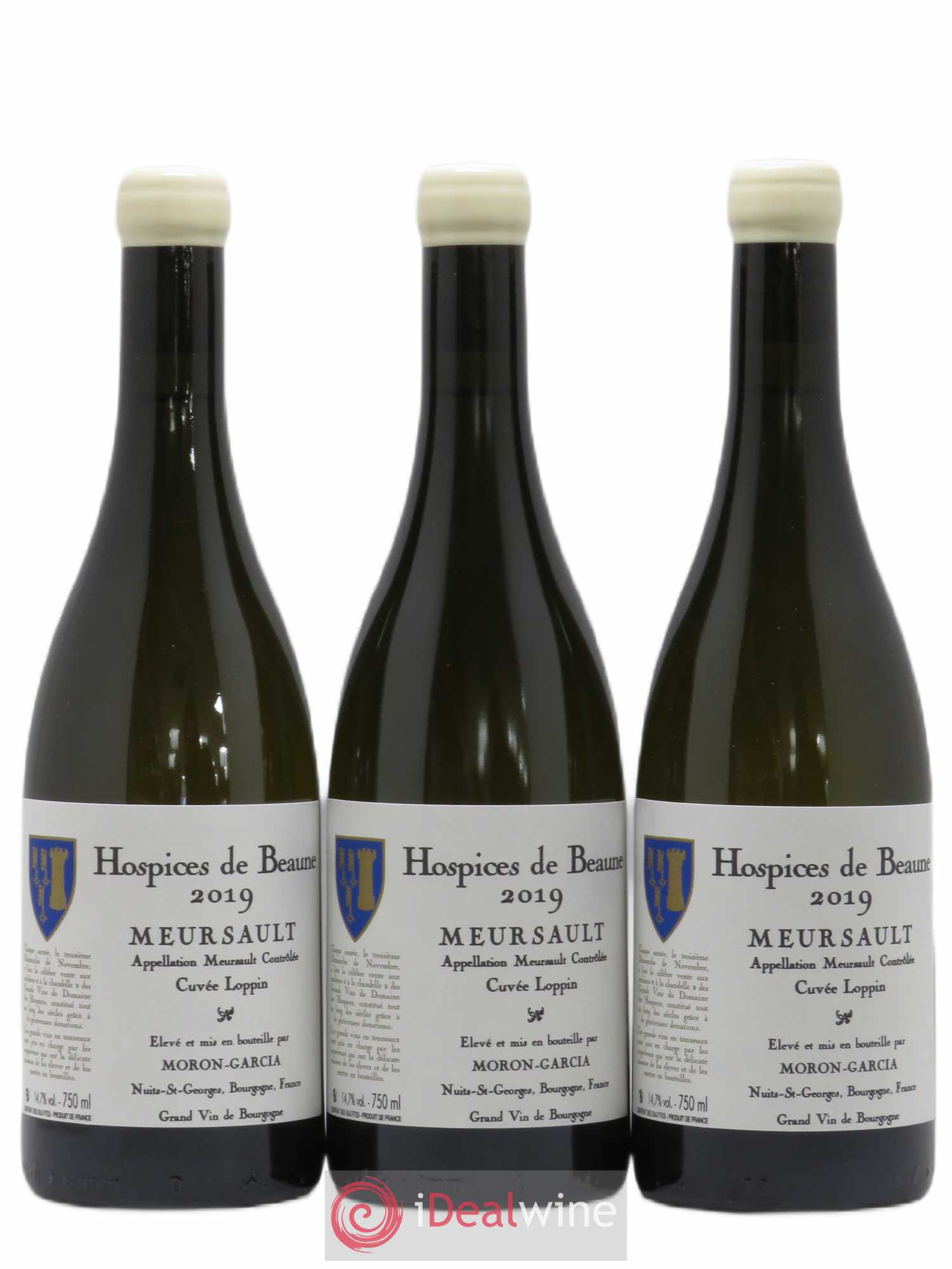 Meursault Cuvée Loppin Hospices de Beaune Domaine Moron-Garcia 2019 - Posten von 3 Flaschen - 0