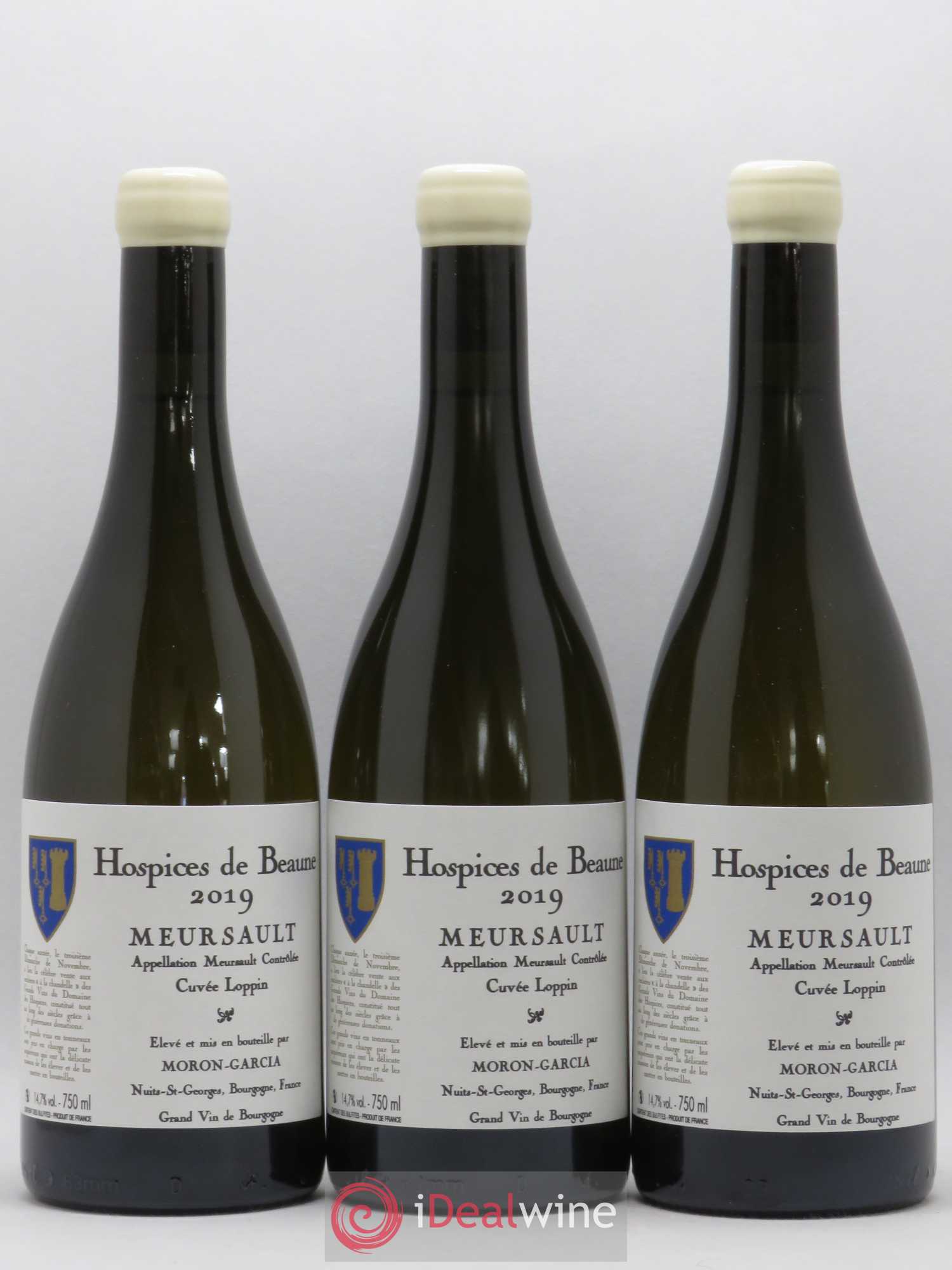 Meursault Cuvée Loppin Hospices de Beaune Domaine Moron-Garcia 2019 - Posten von 3 Flaschen - 0