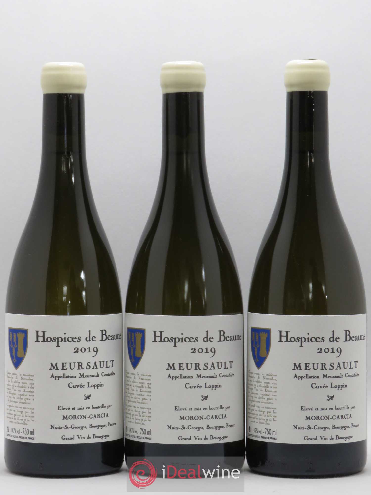 Meursault Cuvée Loppin Hospices de Beaune Domaine Moron-Garcia 2019 - Posten von 6 Flaschen - 1