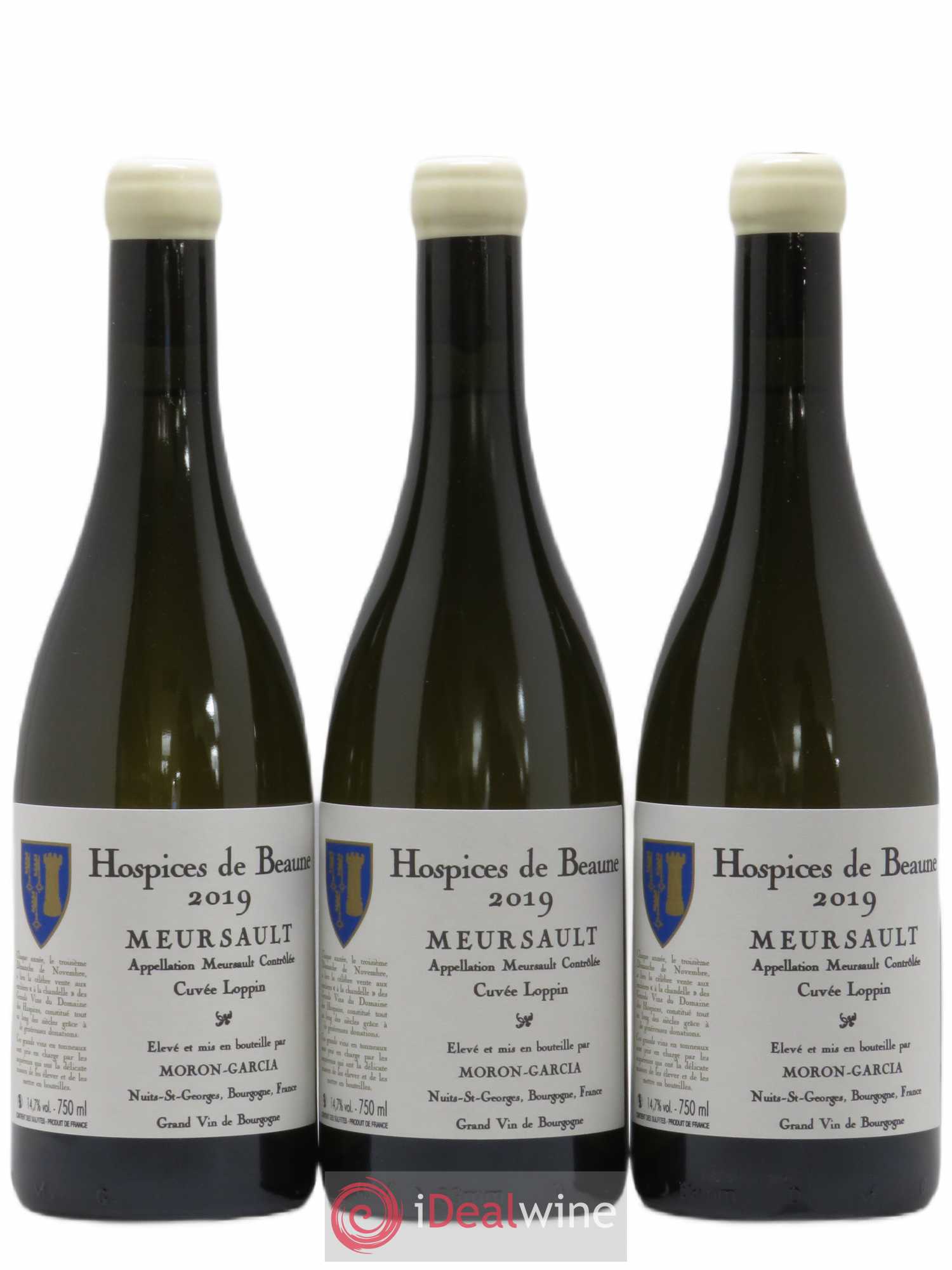 Meursault Cuvée Loppin Hospices de Beaune Domaine Moron-Garcia 2019 - Posten von 3 Flaschen - 0