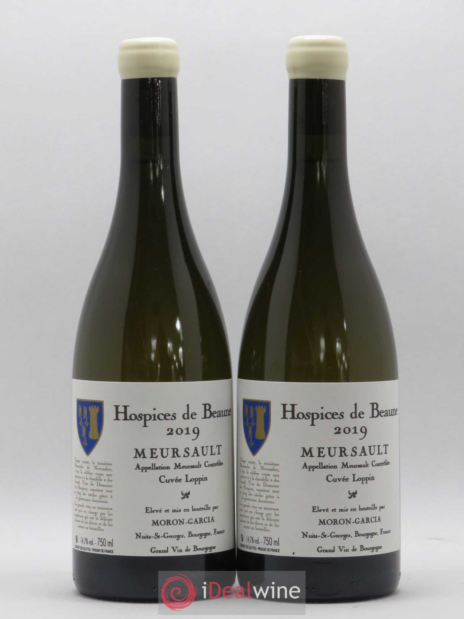 Meursault Cuvée Loppin Hospices de Beaune Domaine Moron-Garcia 2019 - Posten von 2 Flaschen - 0