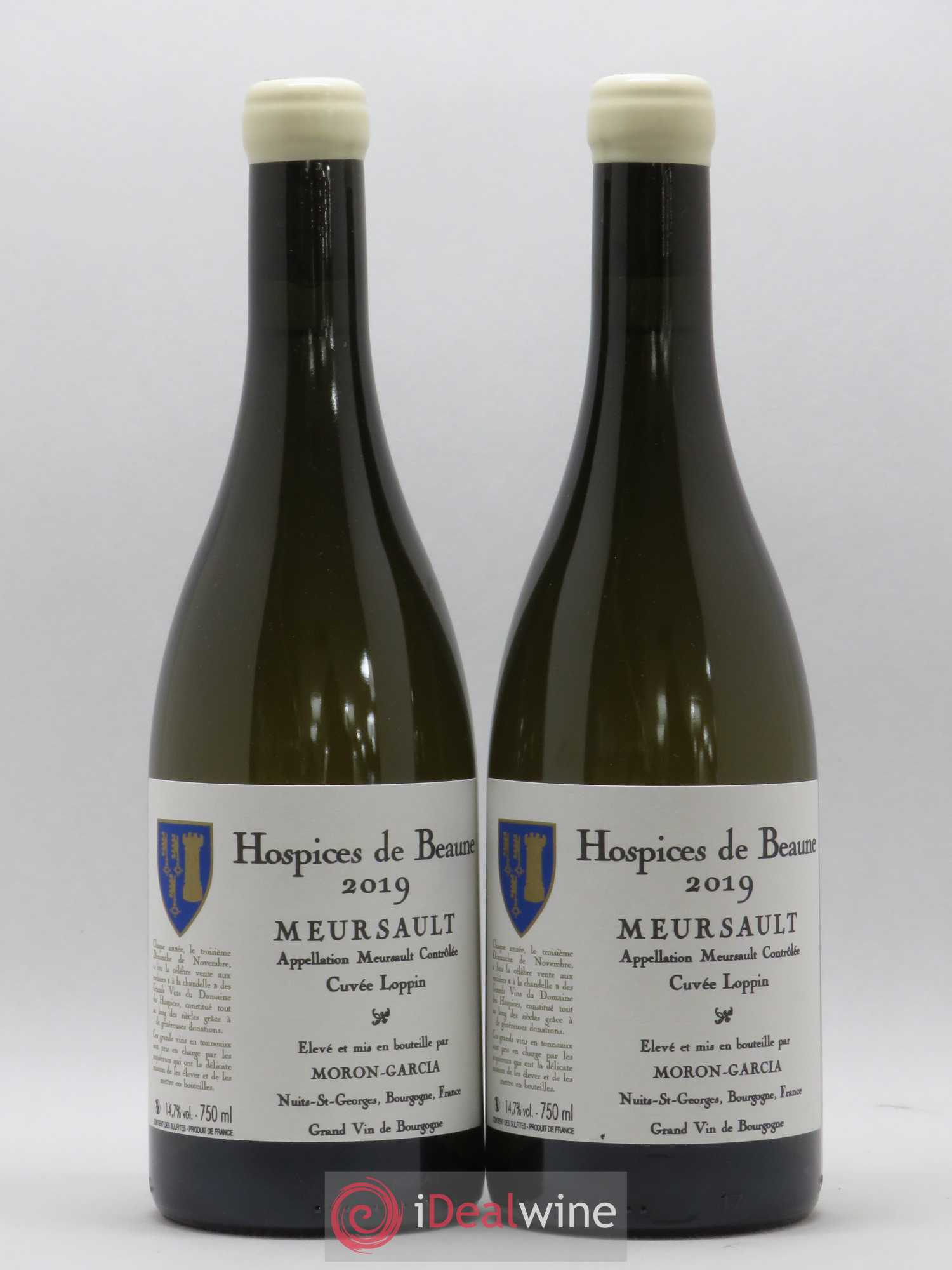 Meursault Cuvée Loppin Hospices de Beaune Domaine Moron-Garcia 2019 - Posten von 2 Flaschen - 0