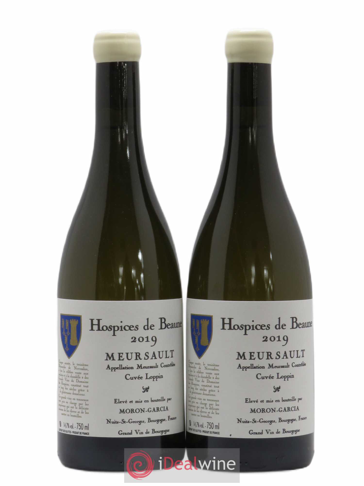Meursault Cuvée Loppin Hospices de Beaune Domaine Moron-Garcia 2019 - Posten von 2 Flaschen - 0