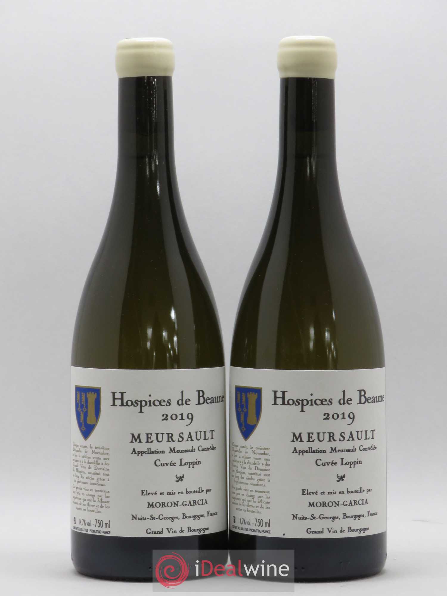 Meursault Cuvée Loppin Hospices de Beaune Domaine Moron-Garcia 2019 - Posten von 2 Flaschen - 0