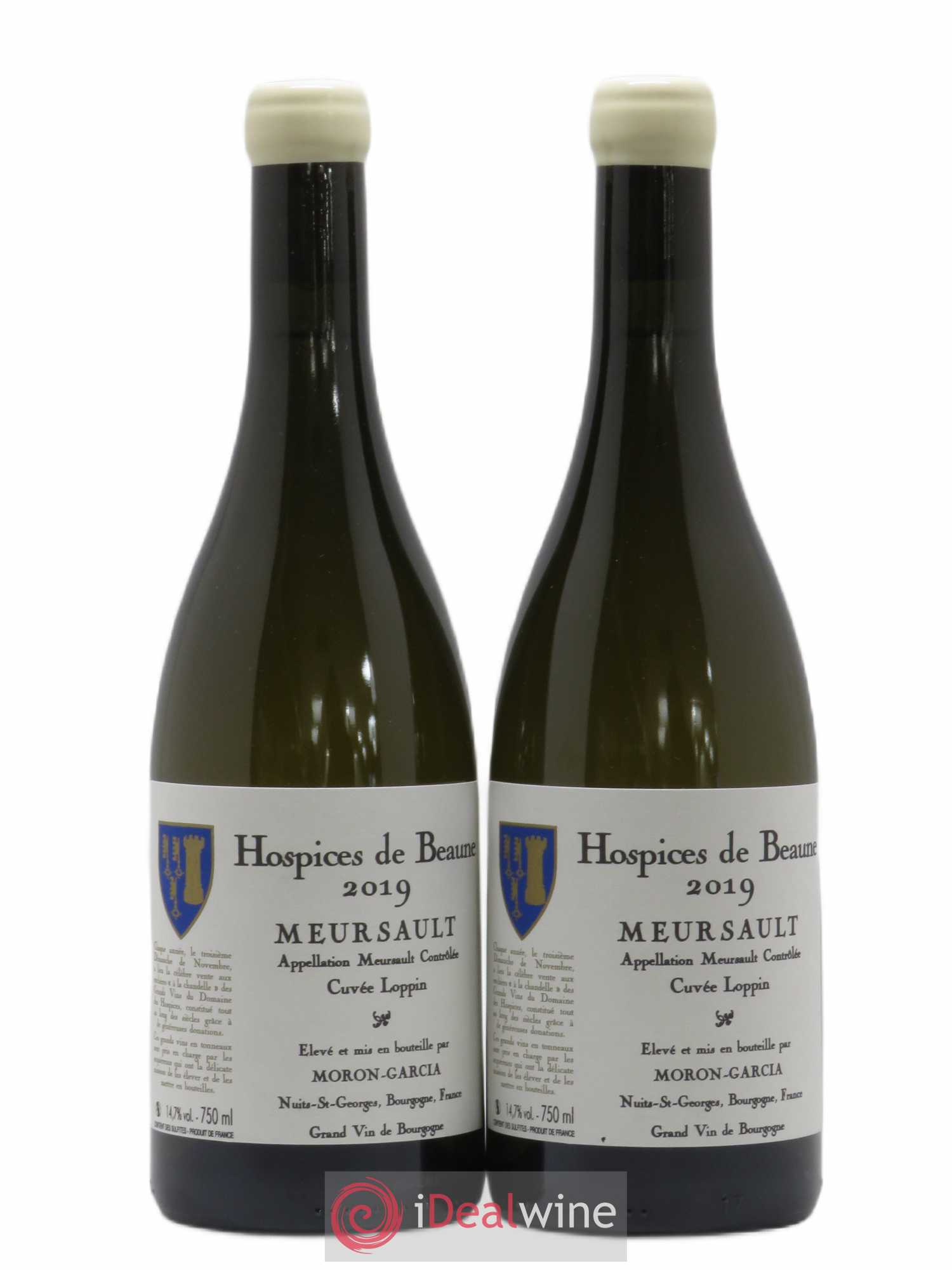 Meursault Cuvée Loppin Hospices de Beaune Domaine Moron-Garcia 2019 - Posten von 2 Flaschen - 0