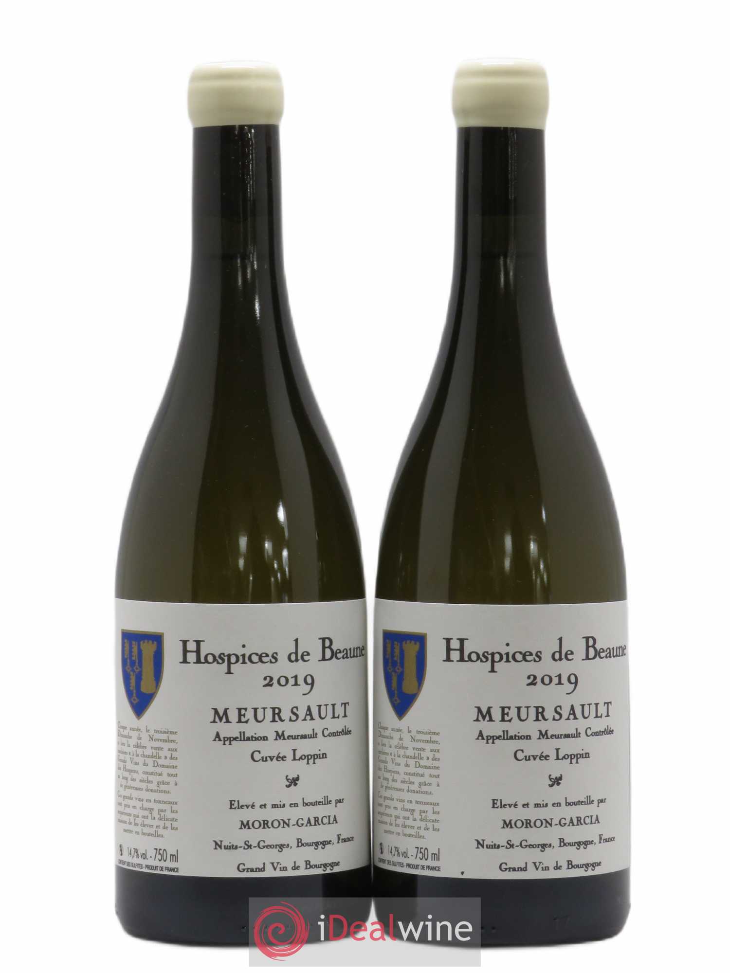 Meursault Cuvée Loppin Hospices de Beaune Domaine Moron-Garcia 2019 - Posten von 2 Flaschen - 0