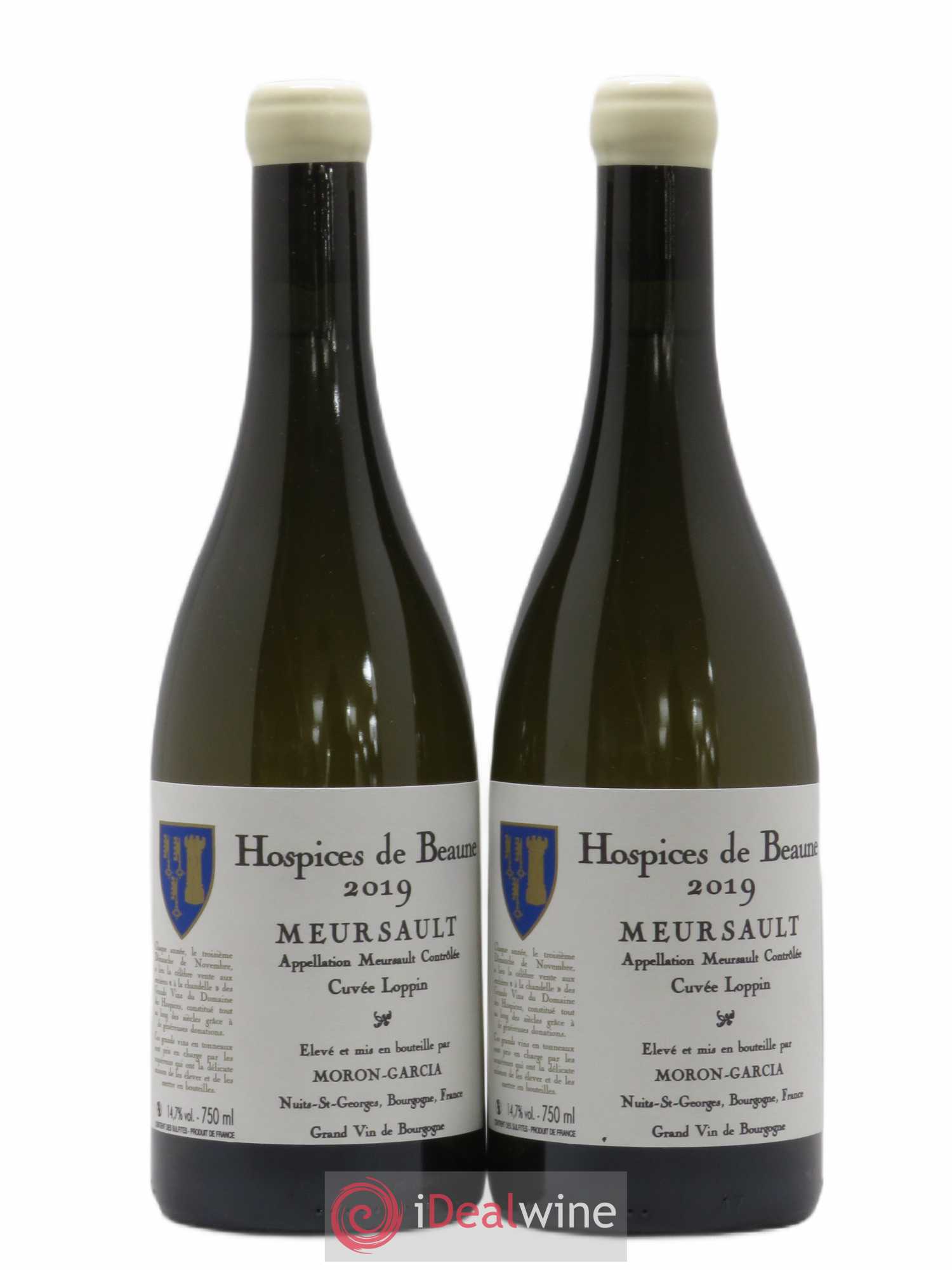 Meursault Cuvée Loppin Hospices de Beaune Domaine Moron-Garcia 2019 - Posten von 2 Flaschen - 0