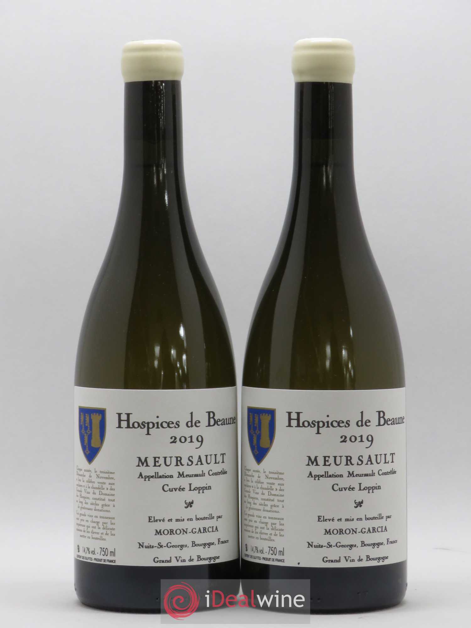 Meursault Cuvée Loppin Hospices de Beaune Domaine Moron-Garcia 2019 - Posten von 2 Flaschen - 0