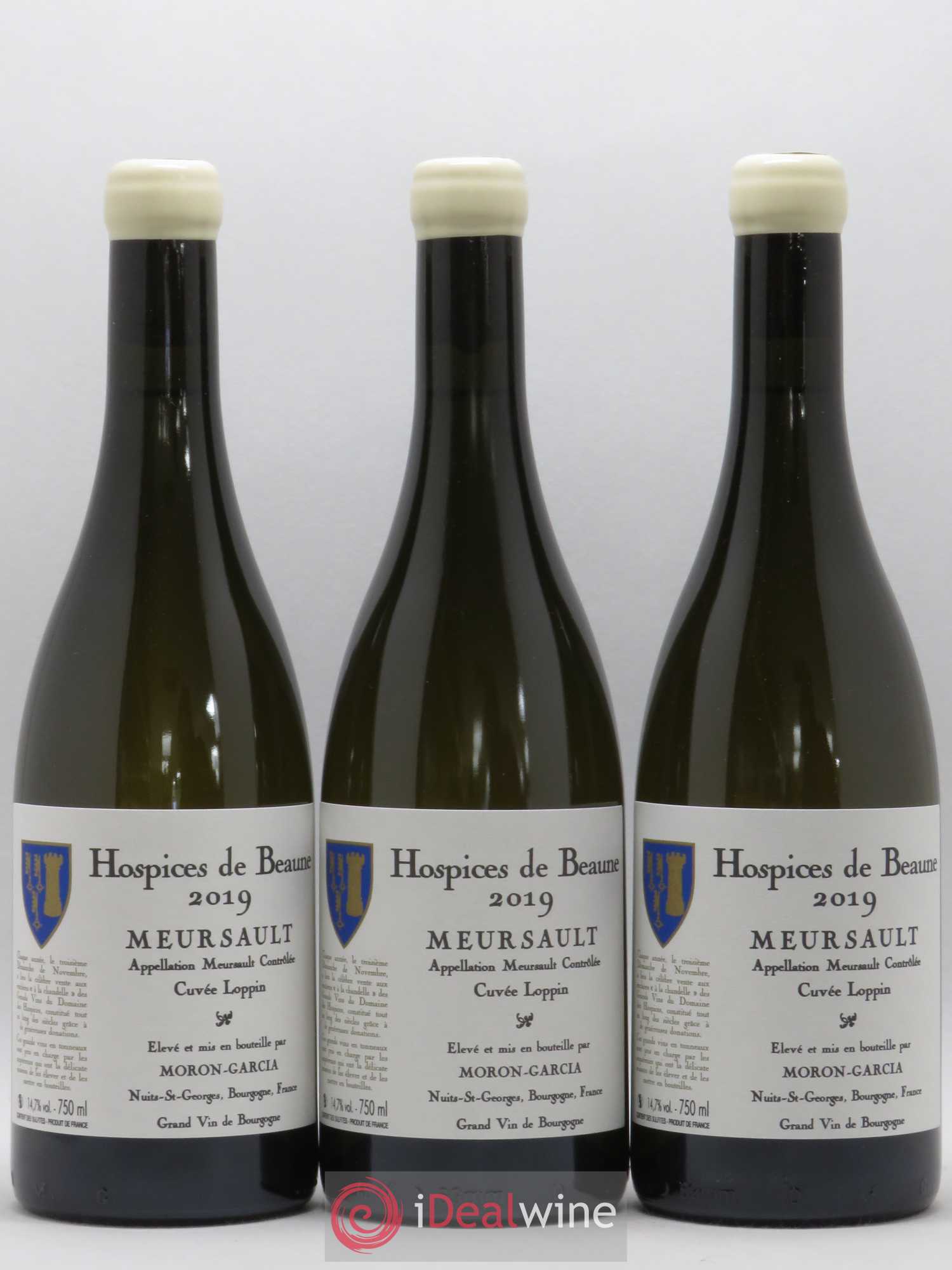 Meursault Cuvée Loppin Hospices de Beaune Domaine Moron-Garcia 2019 - Posten von 6 Flaschen - 1