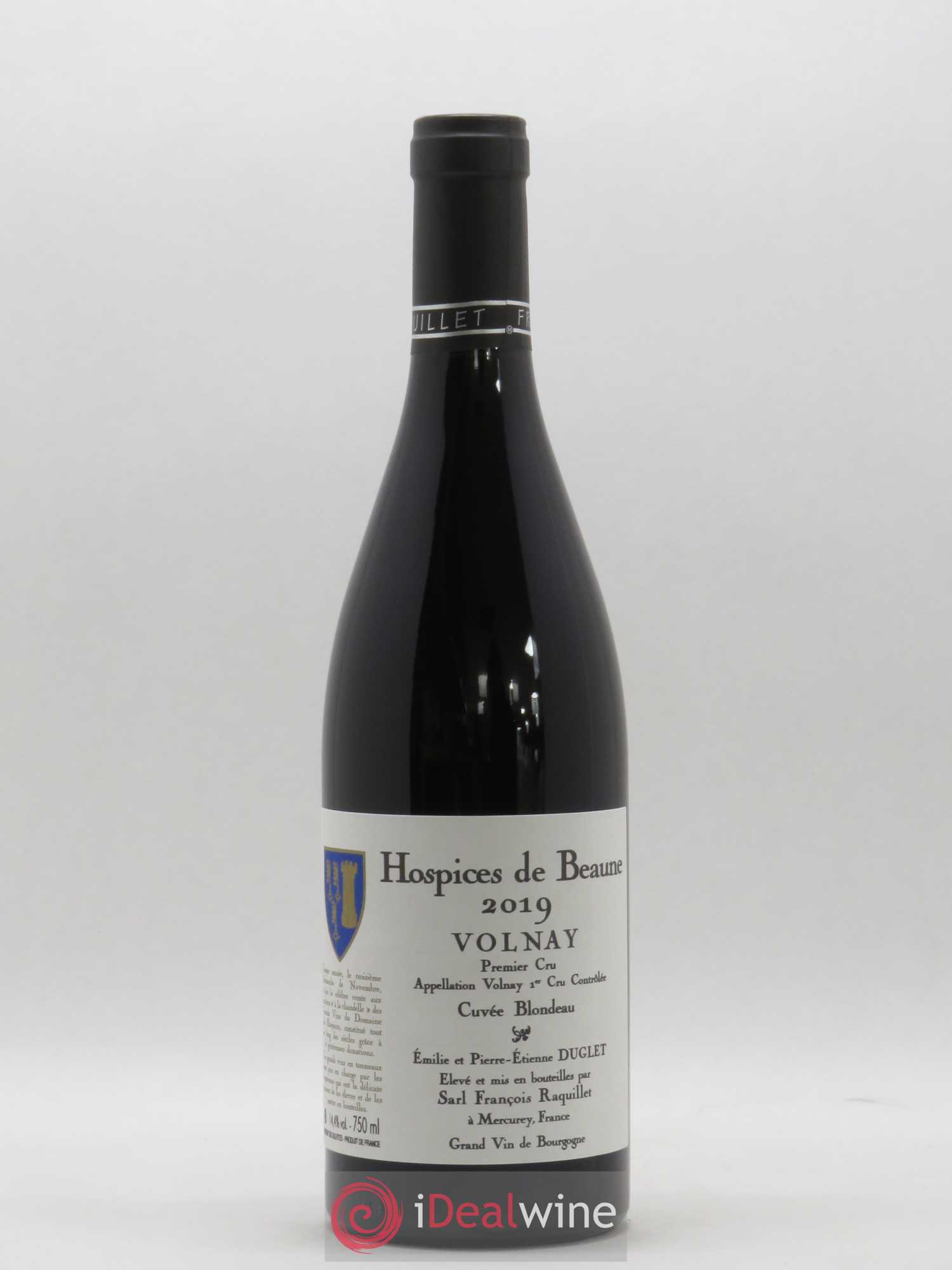 Volnay 1er Cru Cuvée Blondeau Hospices de Beaune Domaine François Raquillet 2019 - Posten von 1 Flasche - 0