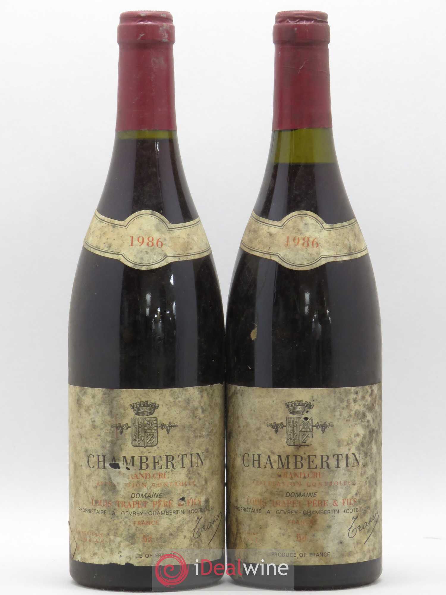 Chambertin Grand Cru Louis Trapet 1986 - Lot de 2 bouteilles - 0