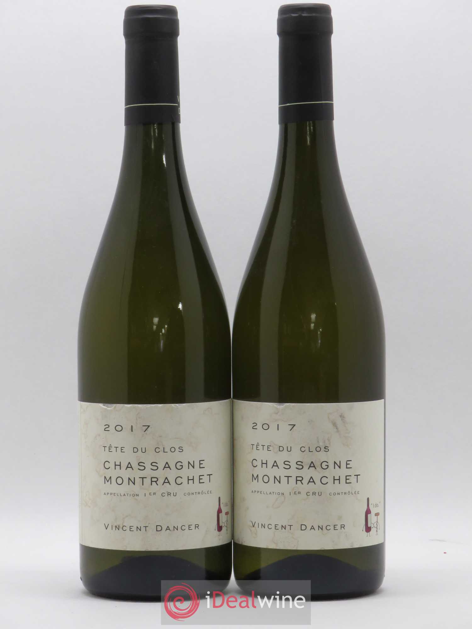 Chassagne-Montrachet 1er Cru (Morgeot) Tête du Clos Vincent Dancer 2017 - Lot de 2 bouteilles - 0