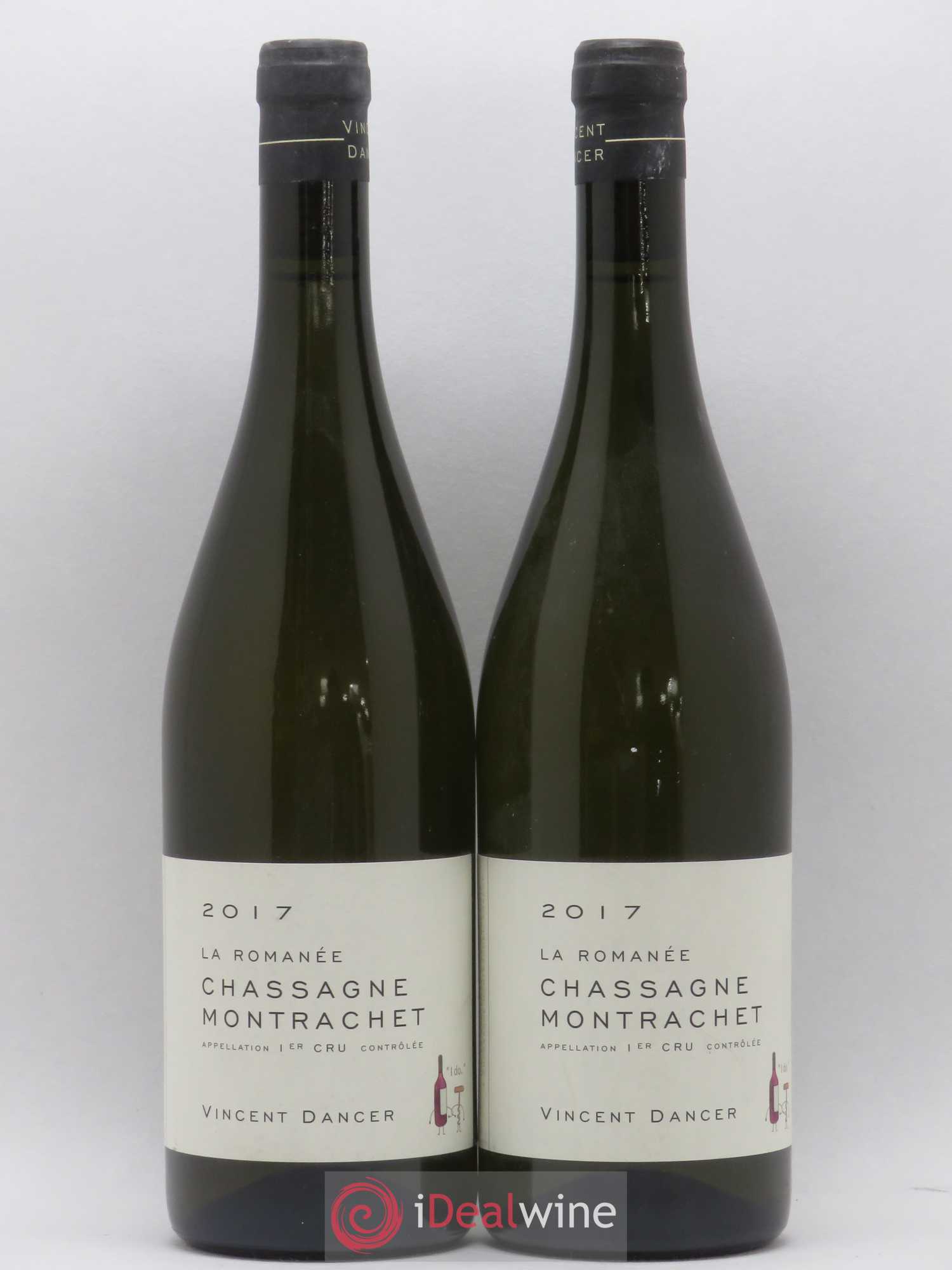 Chassagne-Montrachet 1er Cru La Romanée Vincent Dancer 2017 - Posten von 2 Flaschen - 0