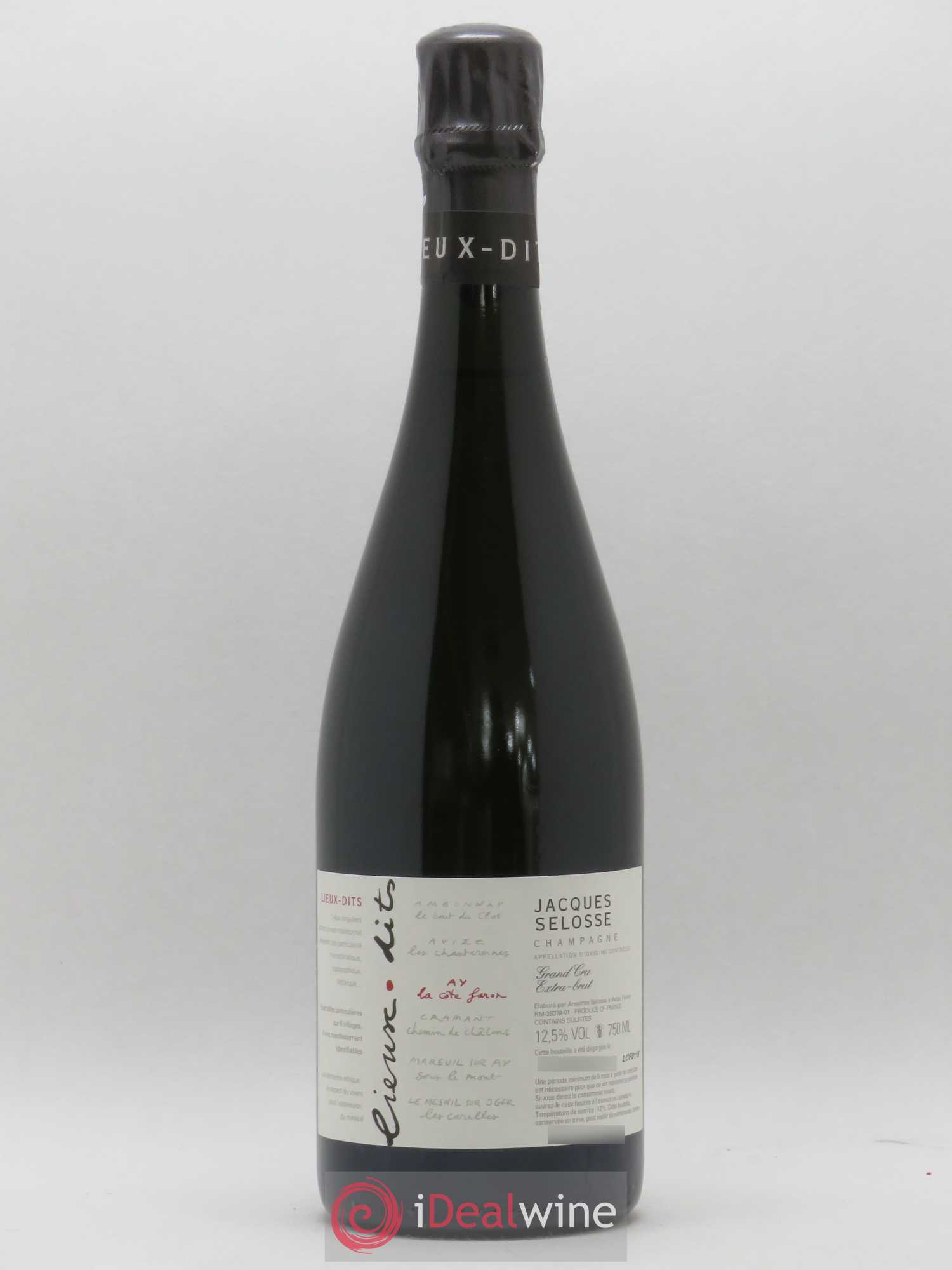 La Côte Faron Blanc de Noirs Grand Cru Extra-Brut Jacques Selosse - Lot de 1 bouteille - 0