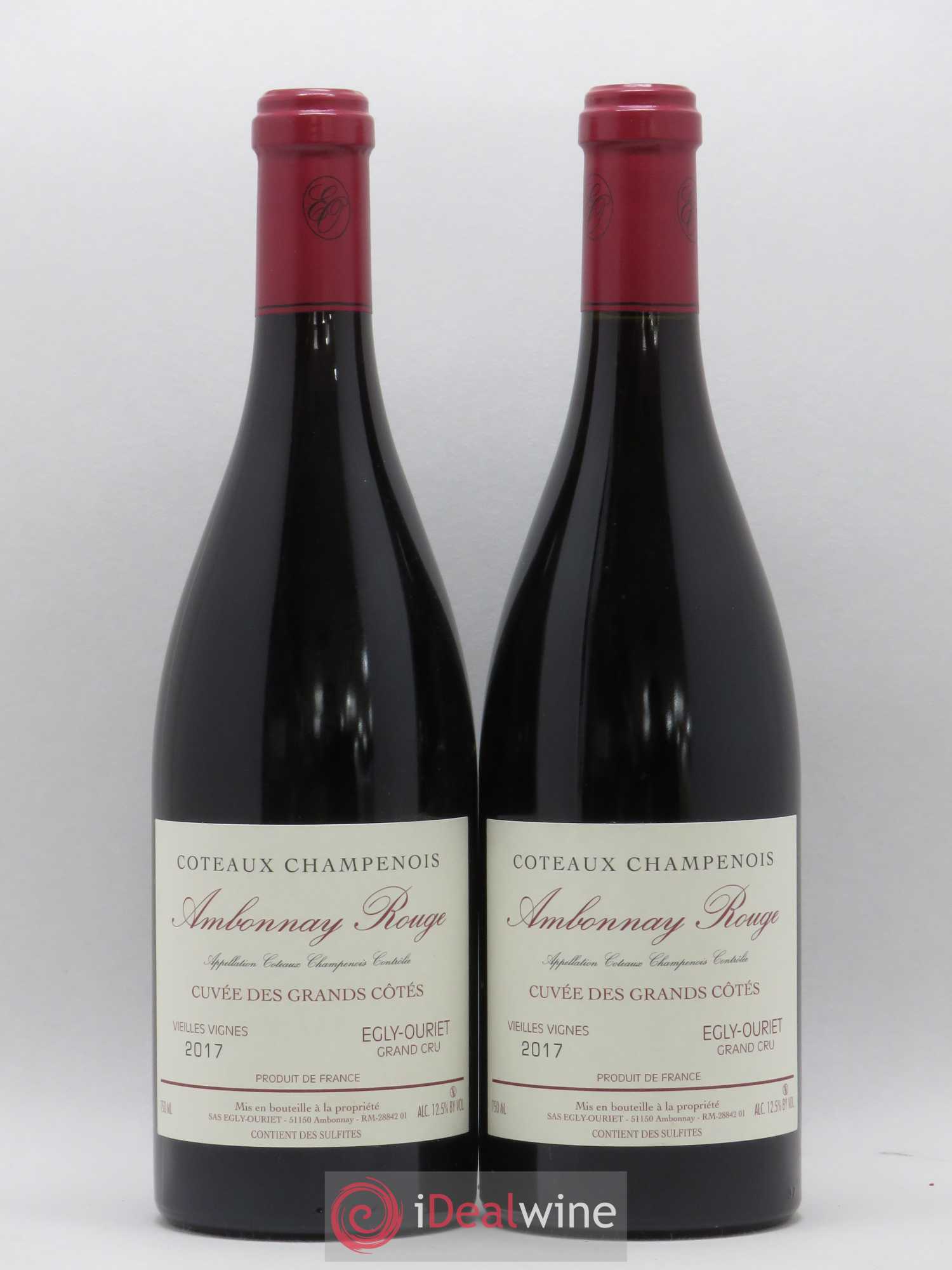 Ambonnay Cuvée des Grands Côtés VV Grand Cru Egly-Ouriet 2017 - Lot de 2 bouteilles - 0