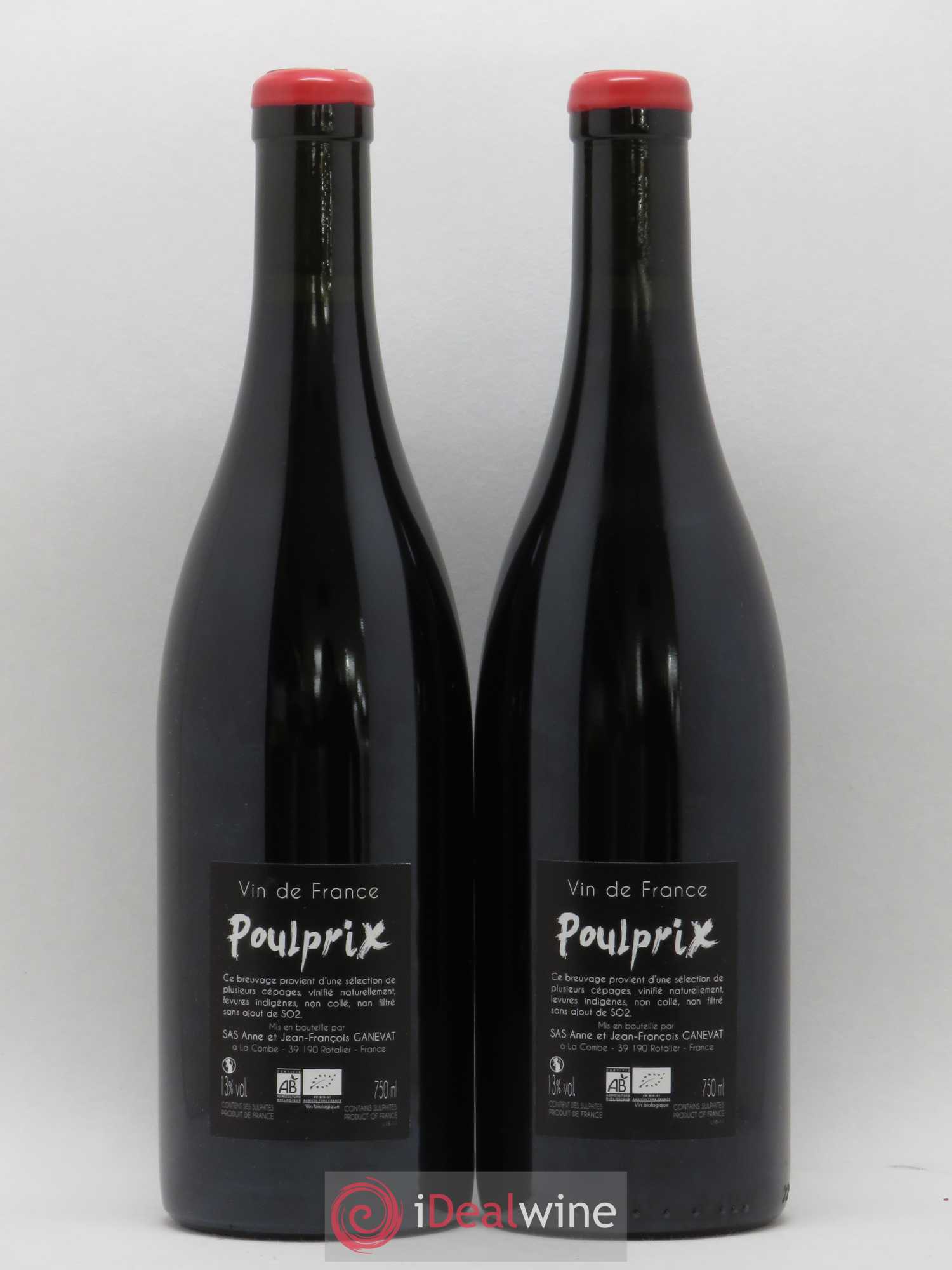 Vin de France Poulprix Anne et Jean François Ganevat 2018 - Lot of 2 bottles - 1