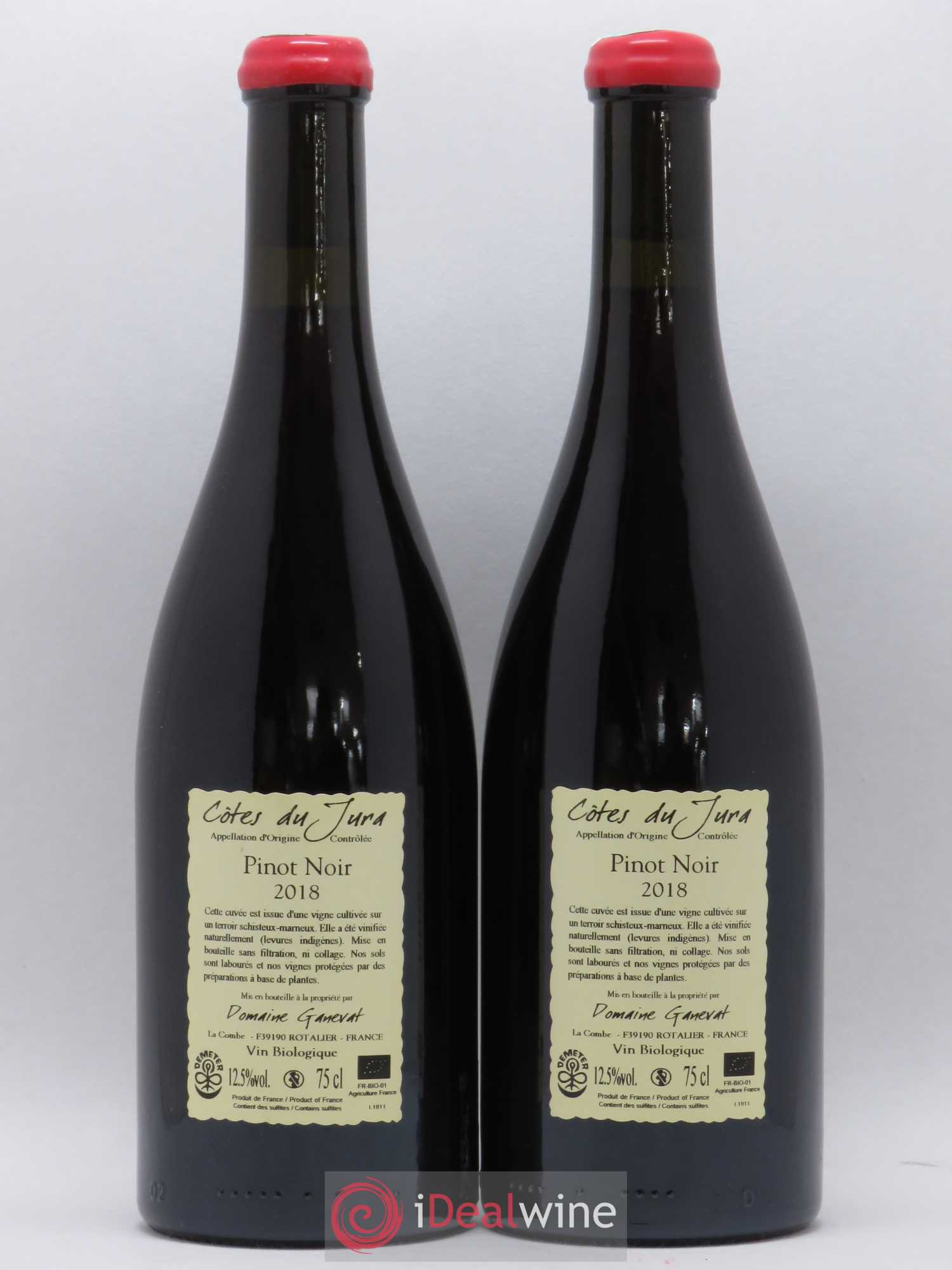 Côtes du Jura Pinot Noir En Billat  Jean-François Ganevat (Domaine) 2018 - Lot de 2 bouteilles - 1