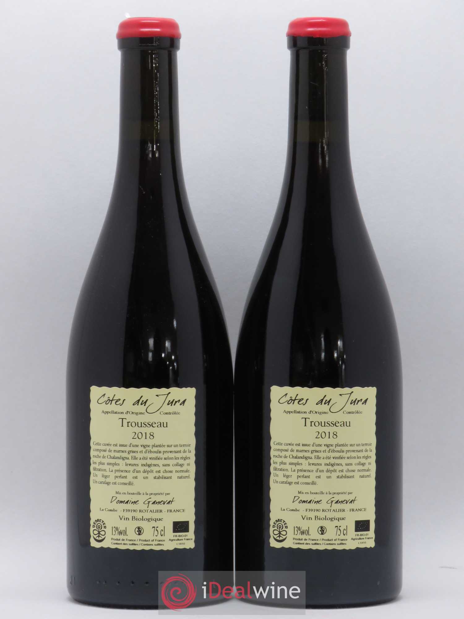 Côtes du Jura Plein Sud Jean-François Ganevat (Domaine) 2018 - Lot de 2 bouteilles - 1