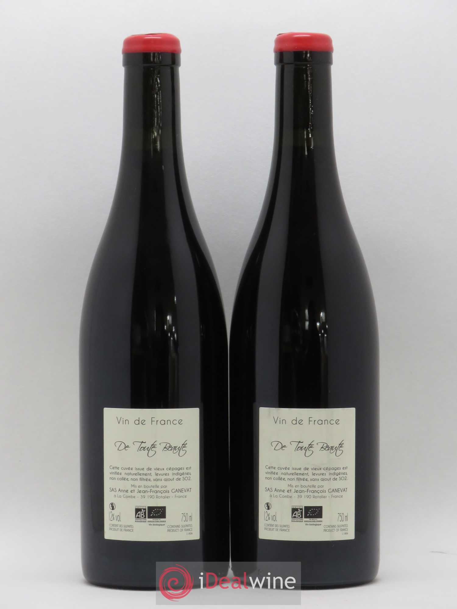 Vin de France De Toute Beauté Ganevat (Domaine) 2018 - Lot de 2 bouteilles - 1