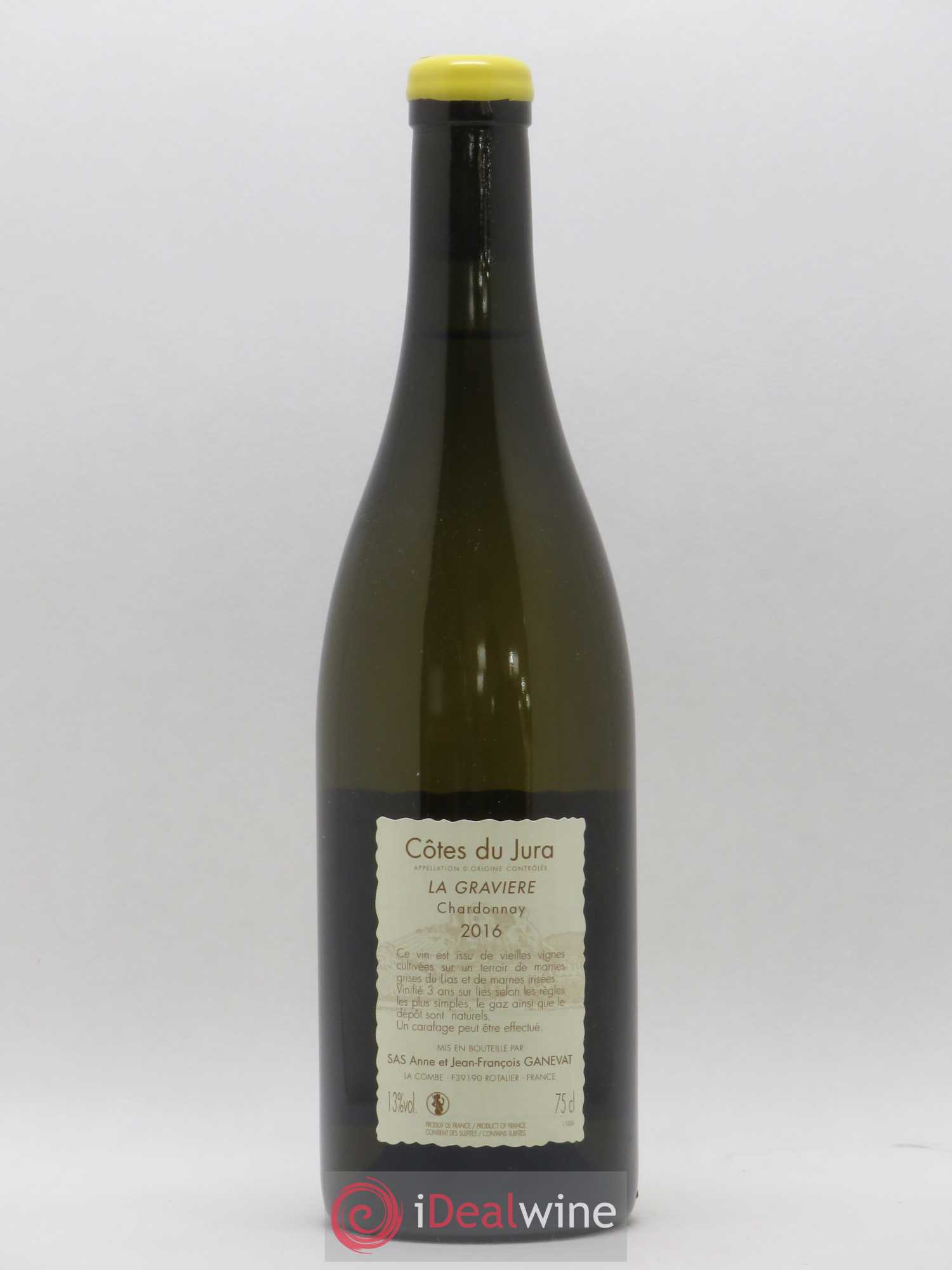 Côtes du Jura La Gravière Anne et Jean François Ganevat 2016 - Lot de 1 bouteille - 1