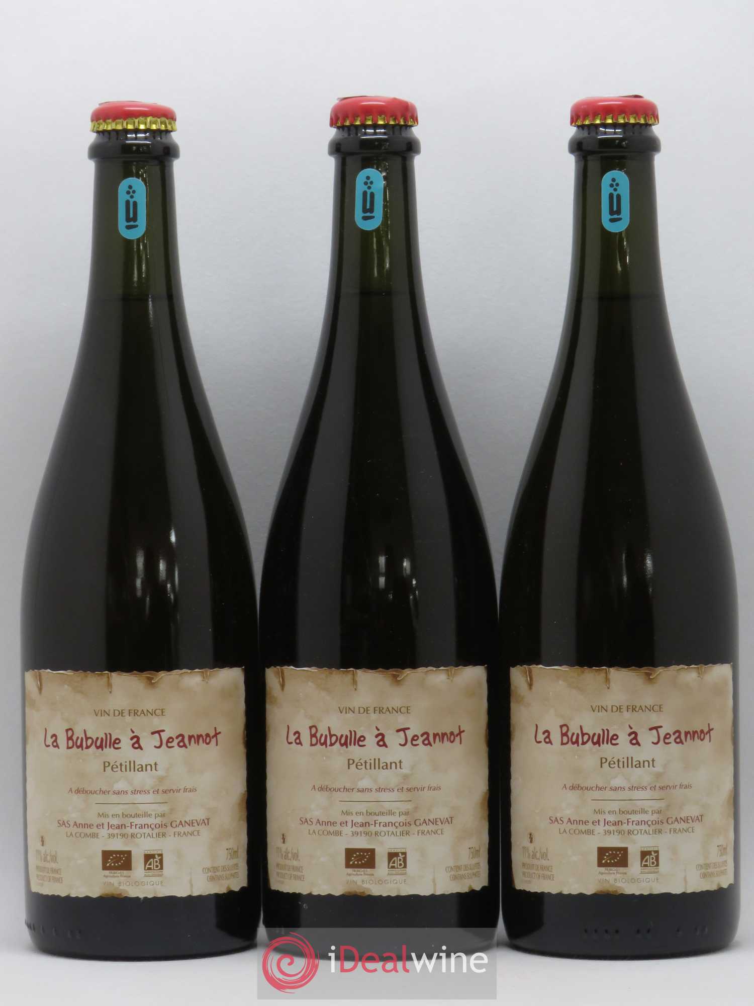 Vin de France La Bubulle à Jeannot Anne et Jean François Ganevat - Lot de 3 bouteilles - 0