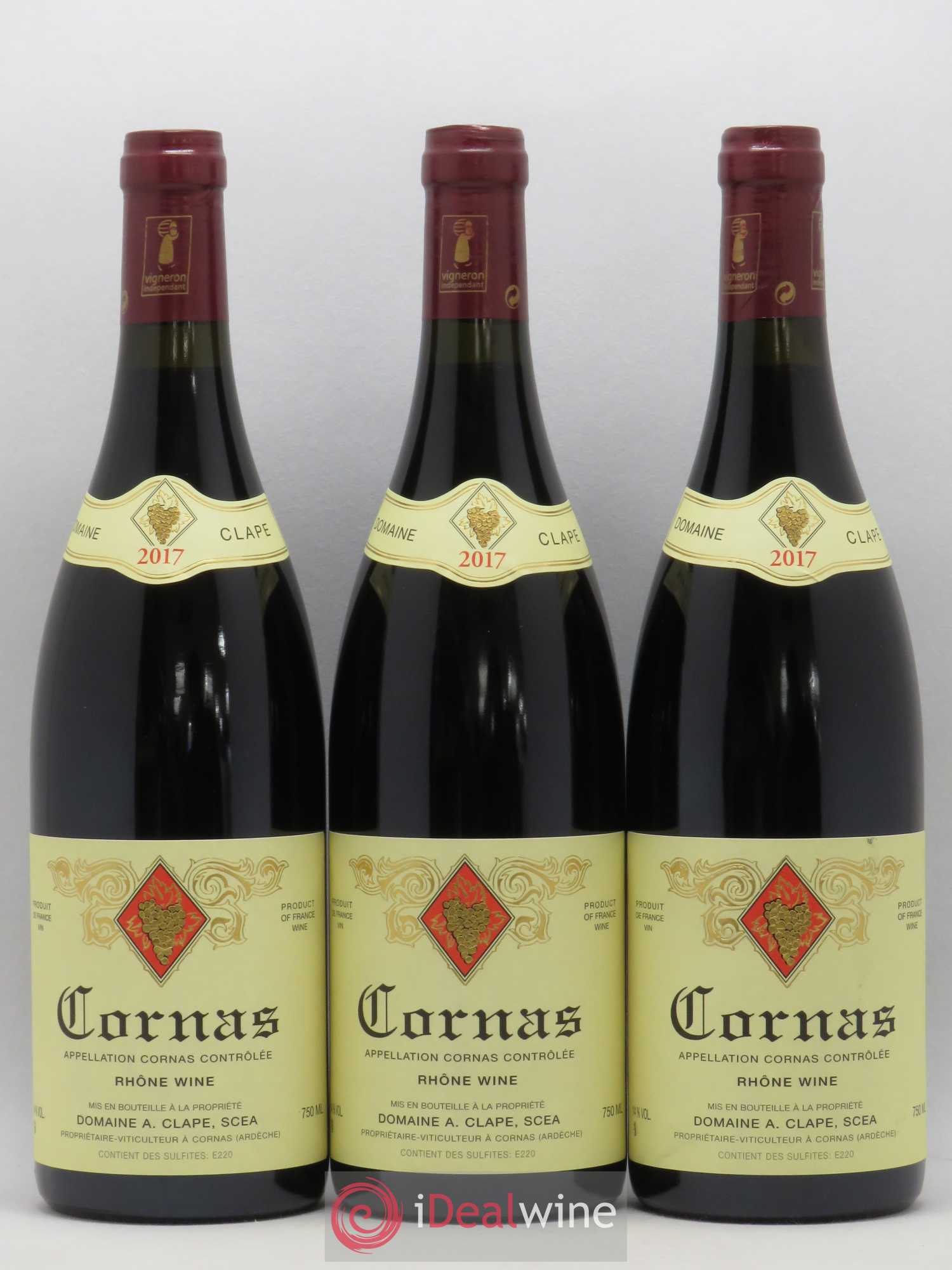 Cornas Auguste Clape 2017 - Lot de 3 bouteilles - 0
