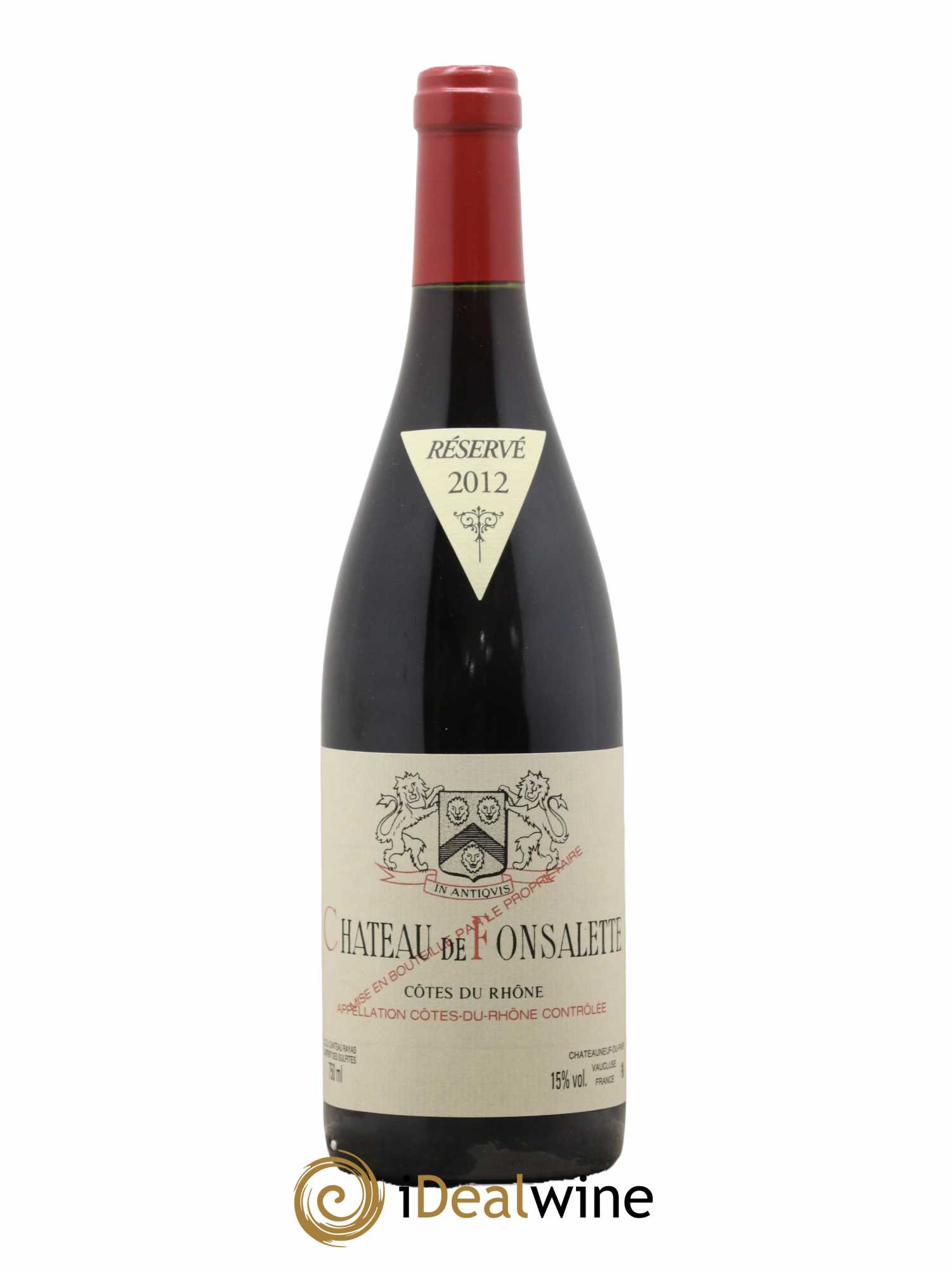 Côtes-du-Rhône Château de Fonsalette Emmanuel Reynaud 2012 - Lot de 1 bouteille - 0