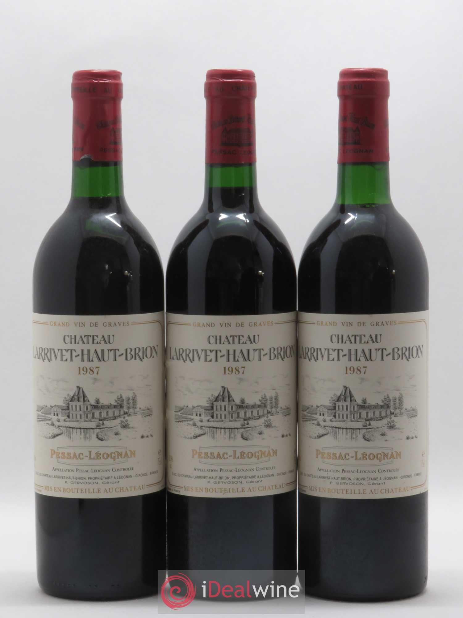 Château Larrivet Haut-Brion 1987 - Lot de 12 bouteilles - 1