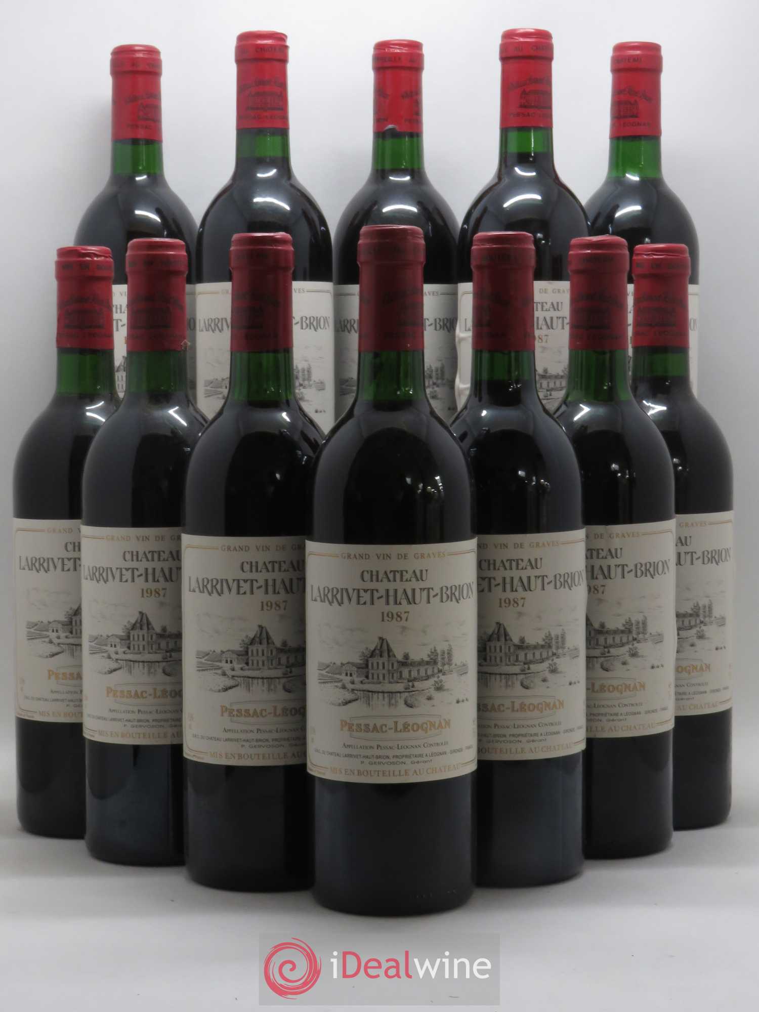 Château Larrivet Haut-Brion 1987 - Lot de 12 bouteilles - 0