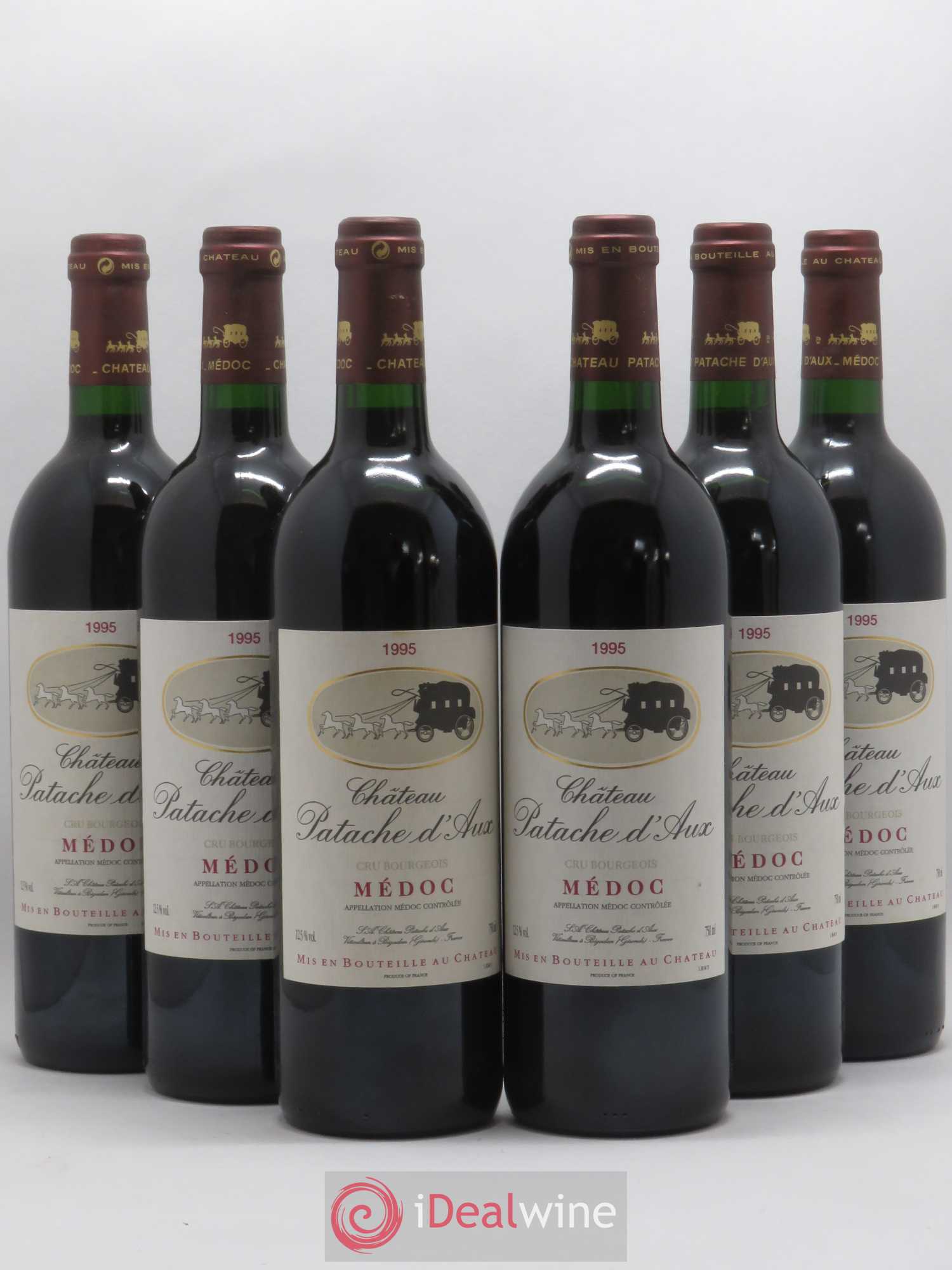 Château Patache d'Aux Cru Bourgeois 1995 - Lot de 6 bouteilles - 0